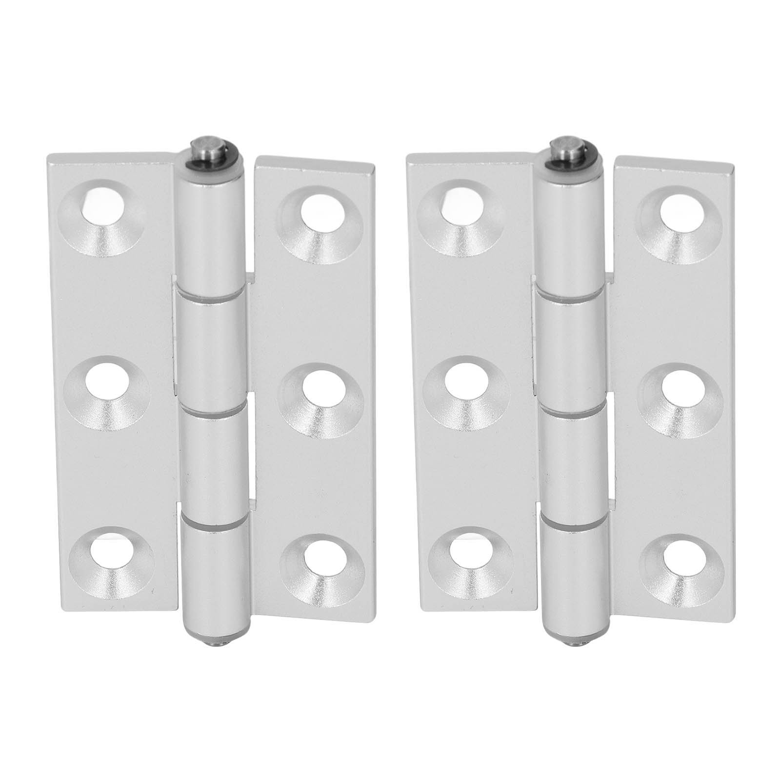 2 Stück Flachscharniere, Klappscharniere Aus Aluminiumprofilen, Harzbuchsen, Achsen, Vierkant-türbeschläge