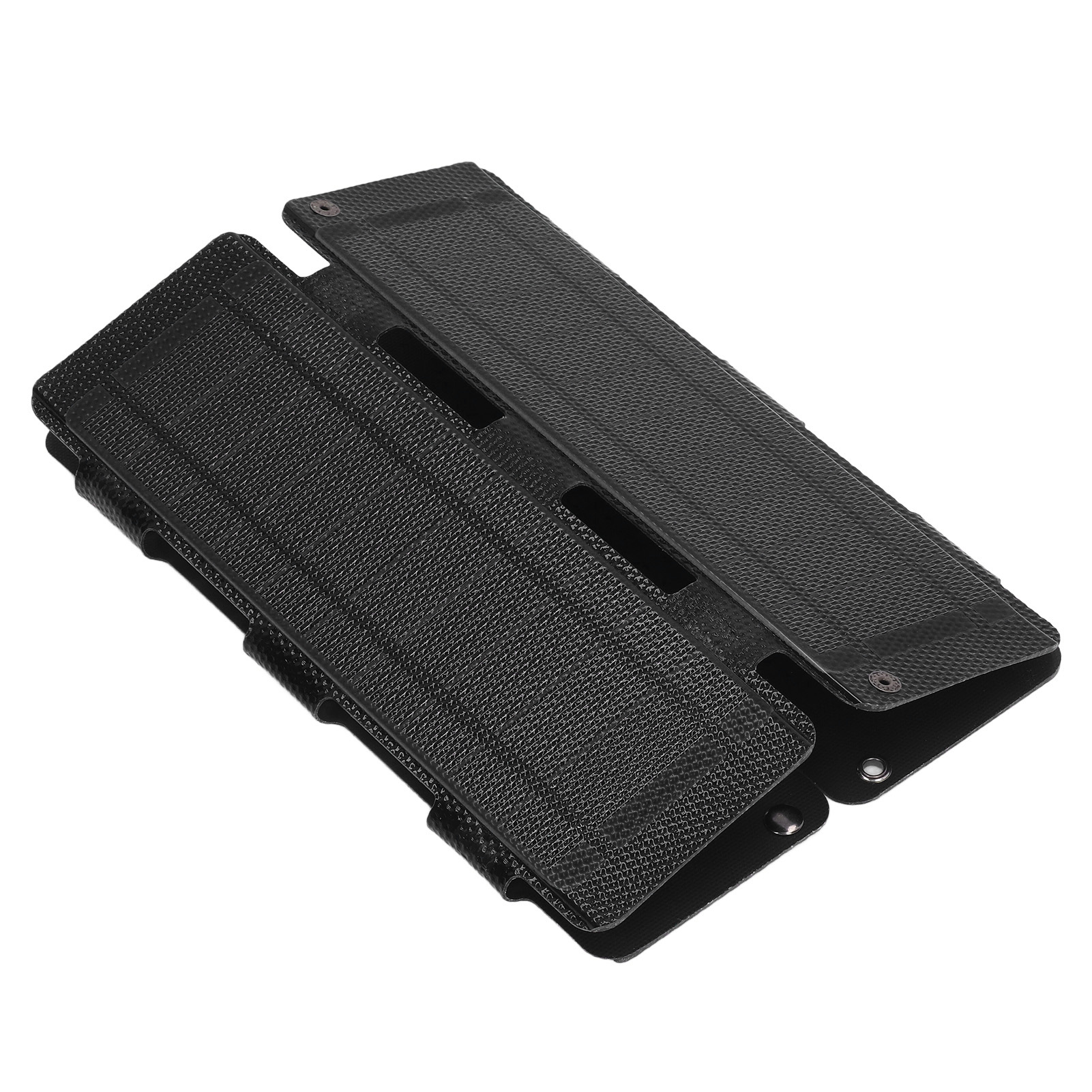 Faltbares Solarladegerät Mit 14 W, Zwei Usb-ausgängen (0–2,5 A, 20,5 % Wirkungsgrad), 5 V, Schwarz, Für Den Außenbereich