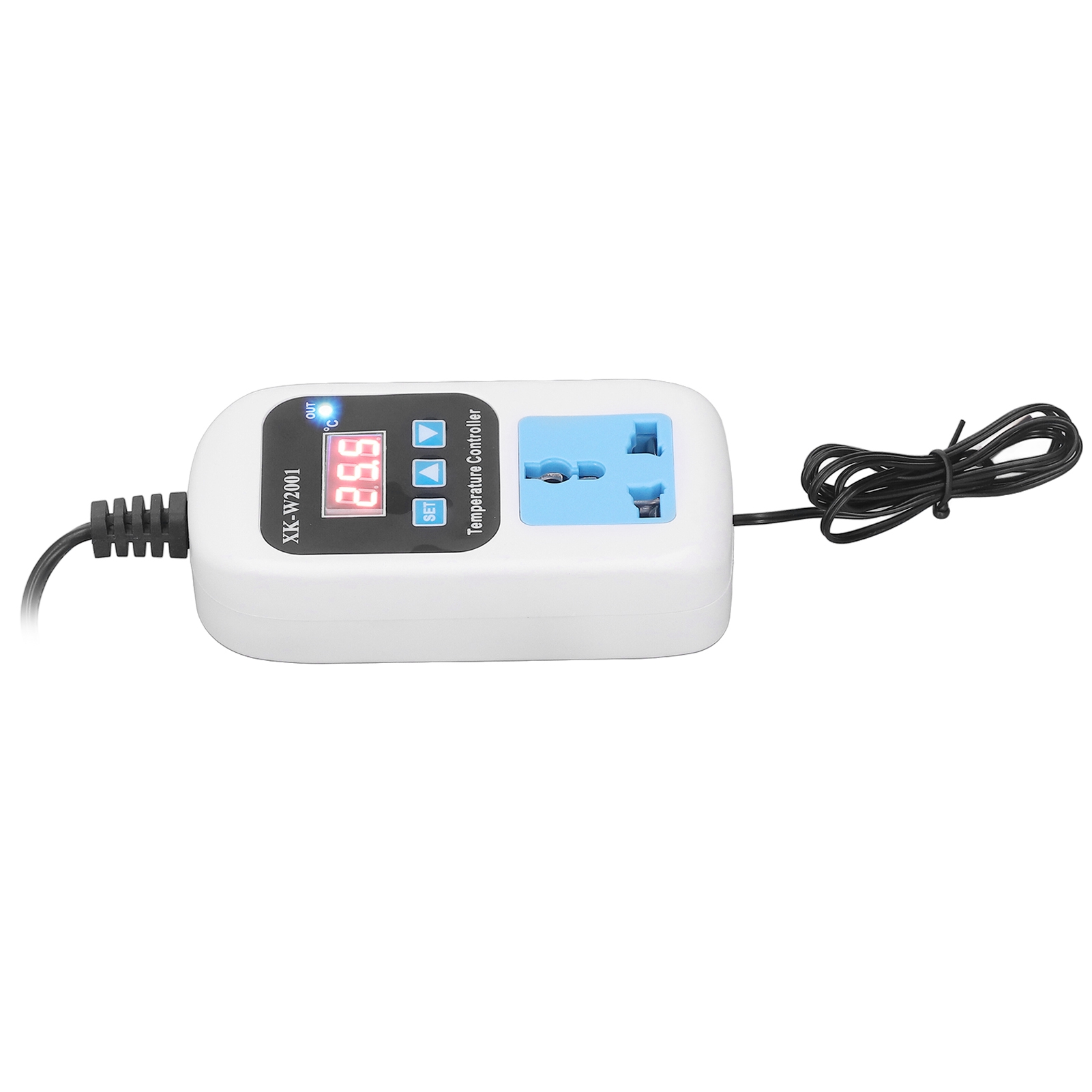 Automatischer, Einstellbarer Temperaturregler Mit Digitaler Anzeige, Elektronischer Steckdosenthermostat Für Gewächshäuser, Eu-stecker 110–220 V