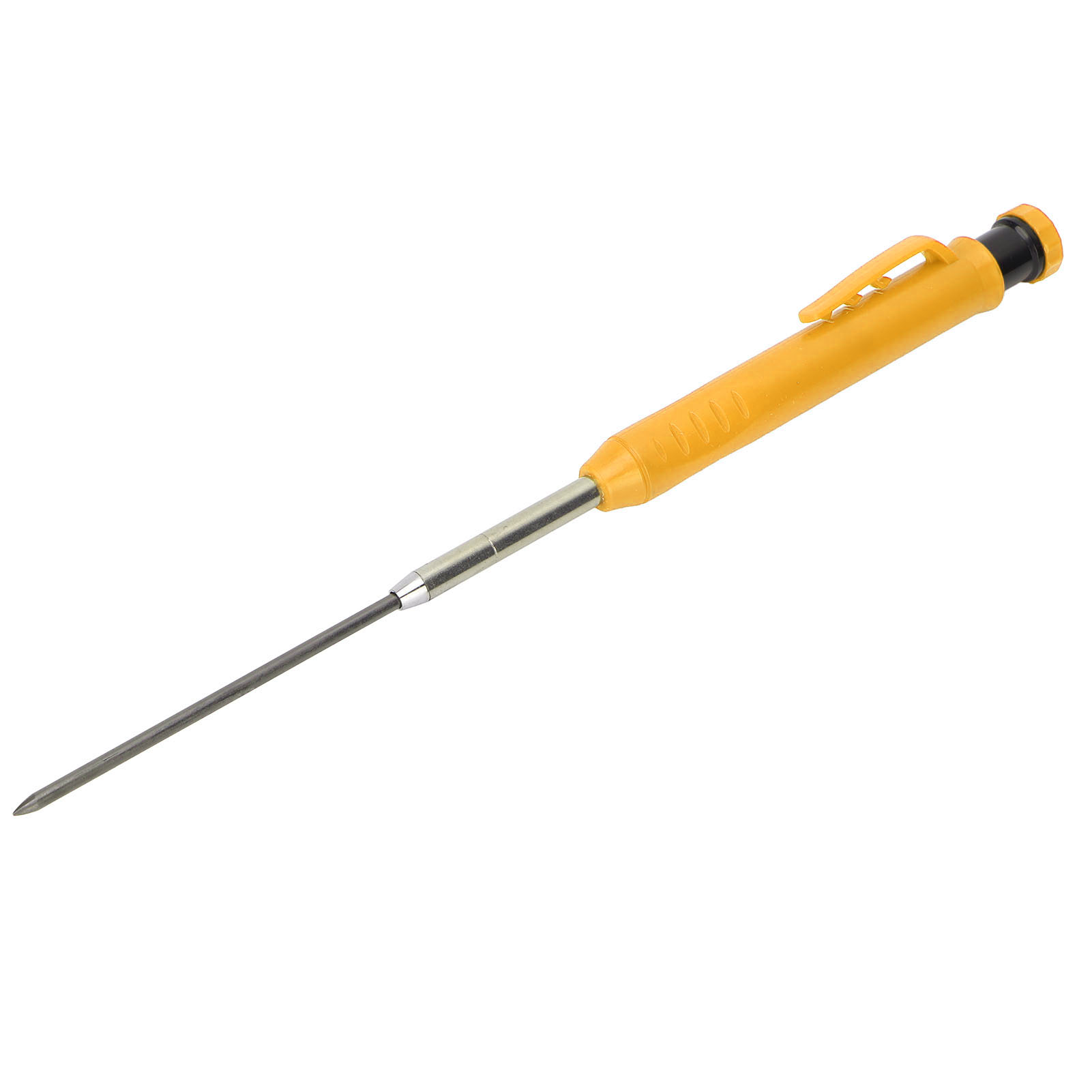 Mechanischer Zimmermannsbleistift Mit Anspitzer, Tieflochbleistift Für Metall Und Kunststoff, Gelb