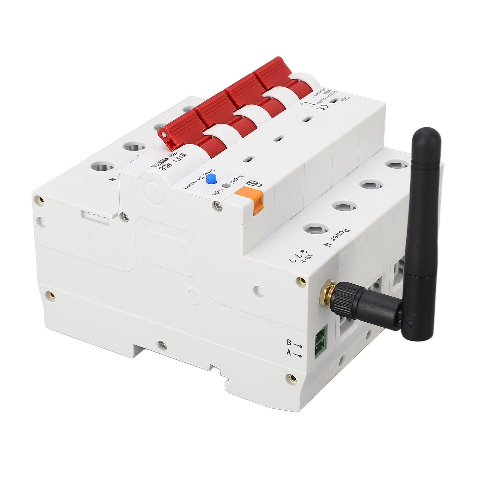 Wlan-leistungsschalter 4p Fehlerstromschutzschalter Fernbedienung Stromzählerschalter Ac400v 50/60hz 63a