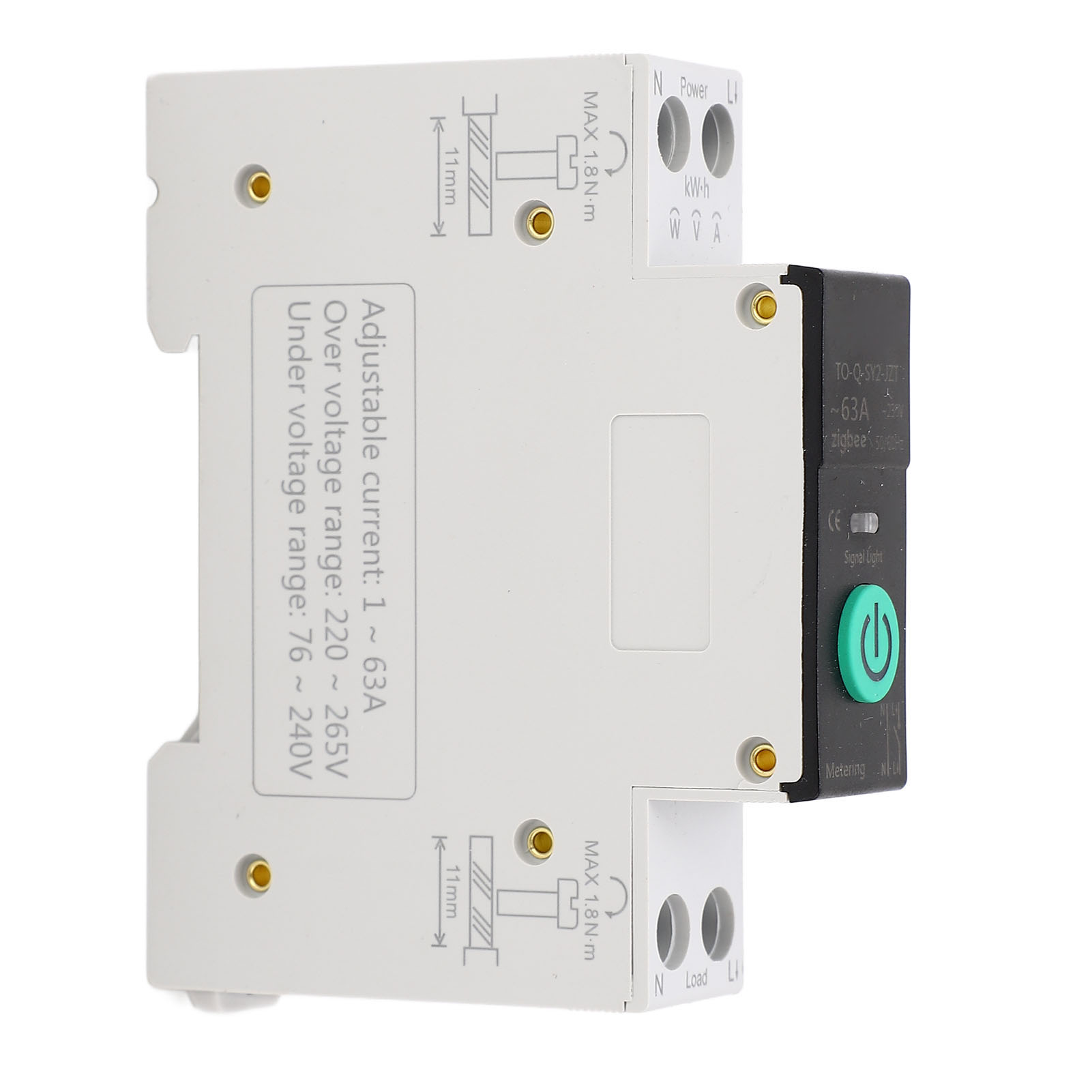 Tongou Intelligenter Schutzschalter Mit 3 Zeitmodi Für Zigbee 2,4 Ghz 90–240 V