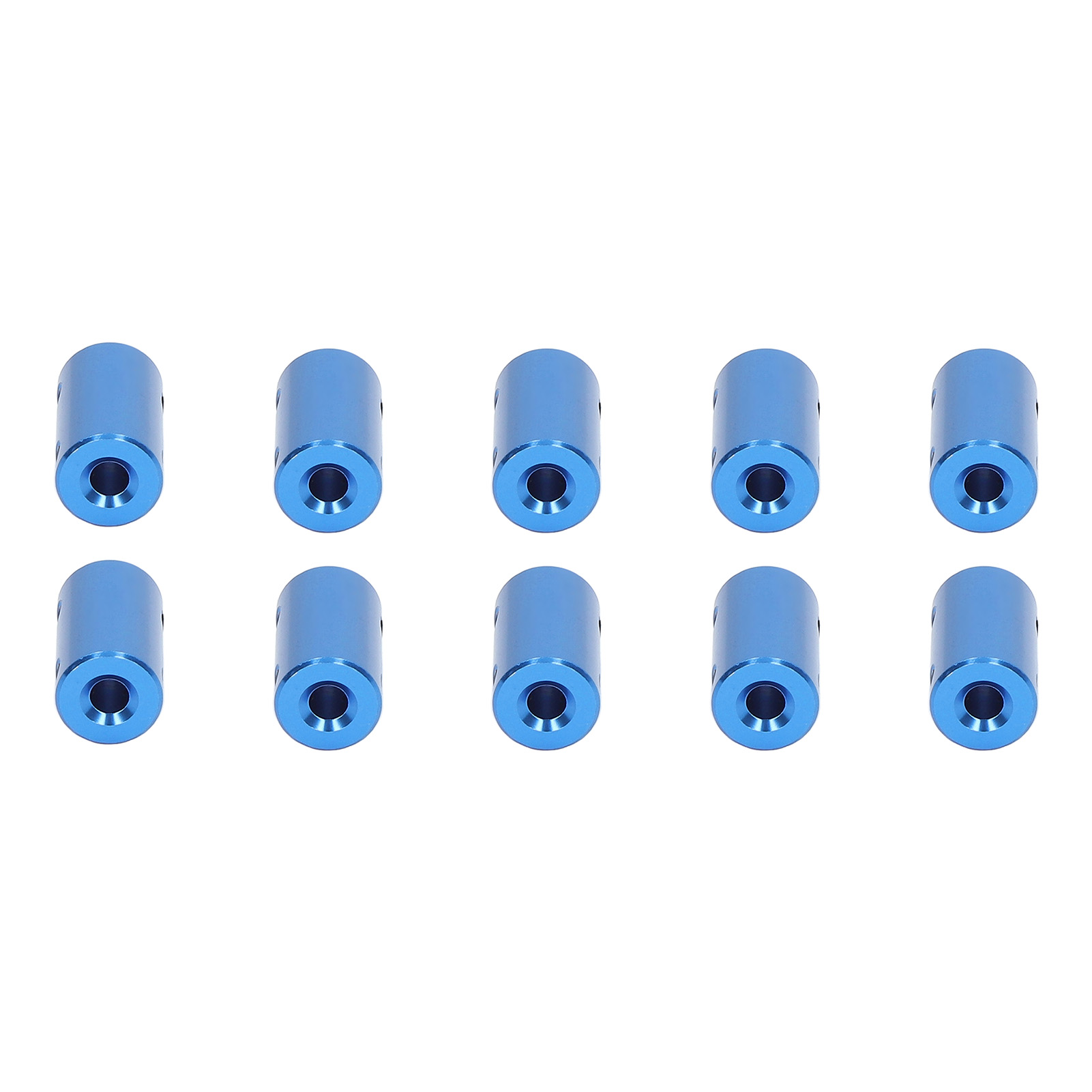 10 Stück Wellenkupplungen Für Schrittmotoren, 14 Mm Durchmesser, 25 Mm Länge, Verbindungsstück 5 X 5 Mm / 0,2 X 0,2 Zoll, Blau