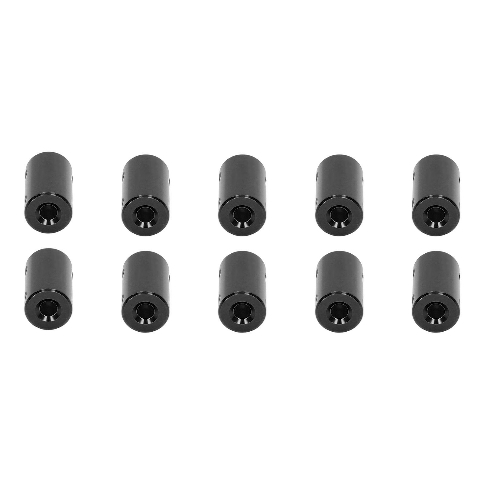 10 Stück Wellenkupplung Für Schrittmotoren, 14 Mm Durchmesser, 25 Mm Länge, Verbindungsstück 5 X 5 Mm / 0,2 X 0,2 Zoll, Schwarz