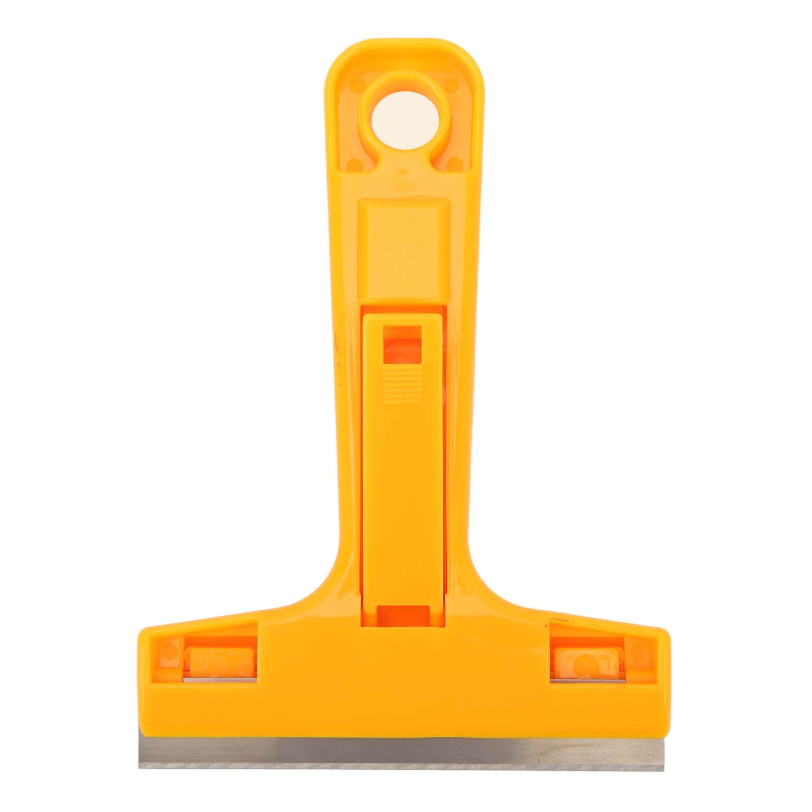 10 Stück Rasierklingenschaber, Edelstahlklinge, Ergonomischer Griff, Elektronisches Klebstoffentfernungswerkzeug, Orange