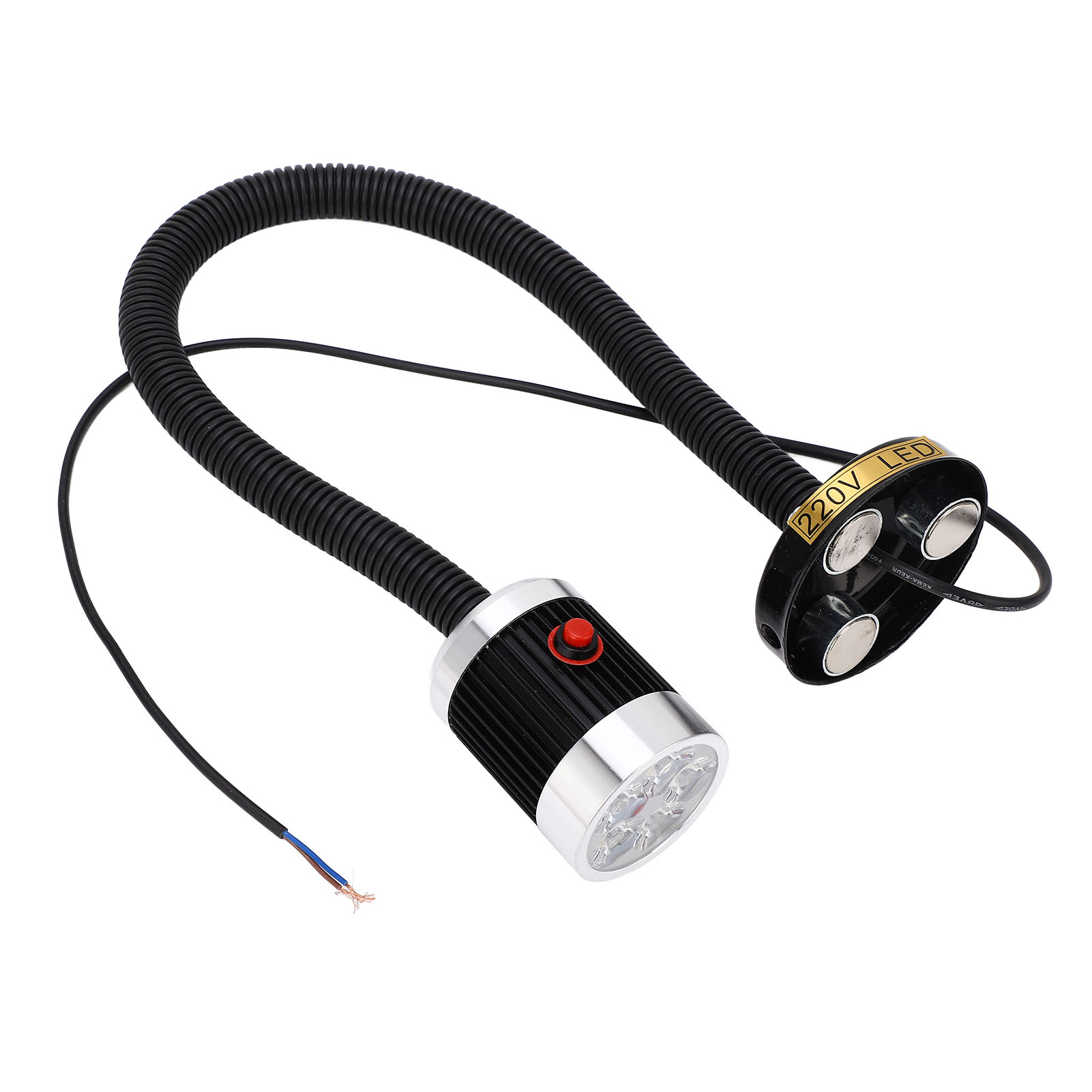Runde, Magnetische Schwanenhalsleuchte Für Industrielle Anwendungen, Led, Cnc-maschinenleuchte, Drehbankleuchte, 220 V Ac, 5 W