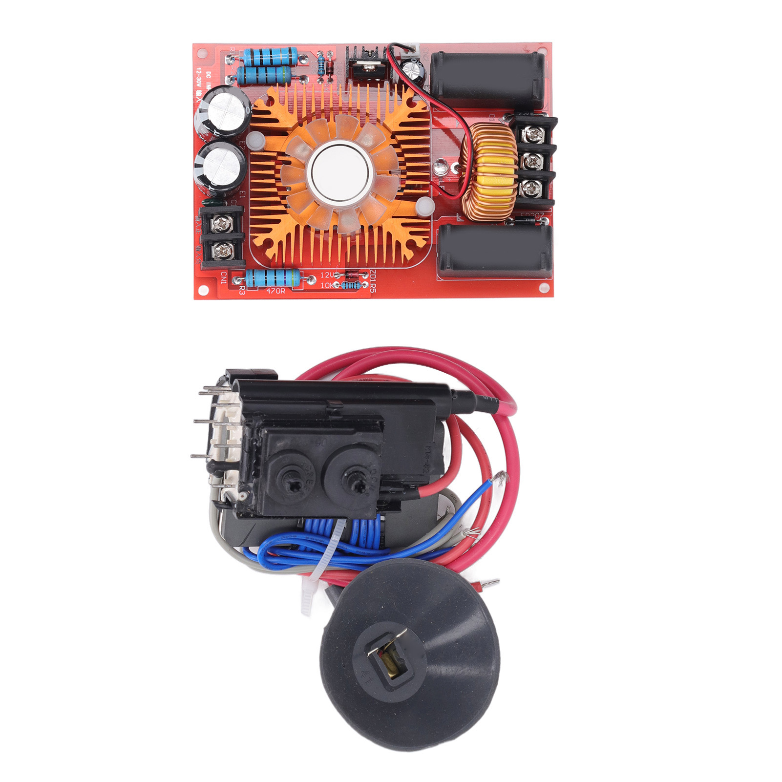 Zvs-spulentreiberplatine (nullspannungsschaltplatine) Für Flyback-spulenheizmodul Mit Lüfter, Dc 12–30 V, 250 W