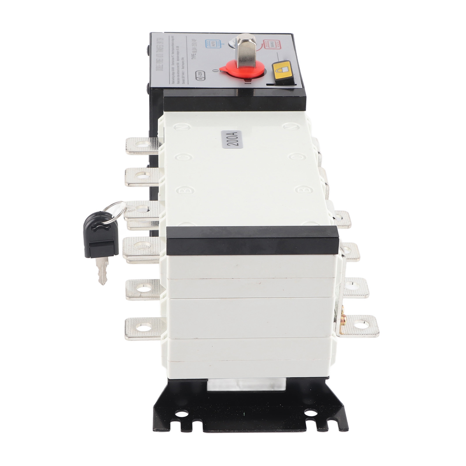 Generator-umschalter, Isoliert, 2 Eingänge, 1 Ausgang, Mechanische Verriegelung, Automatischer Dual-power-umschalter, Ac 400 V, 200 A
