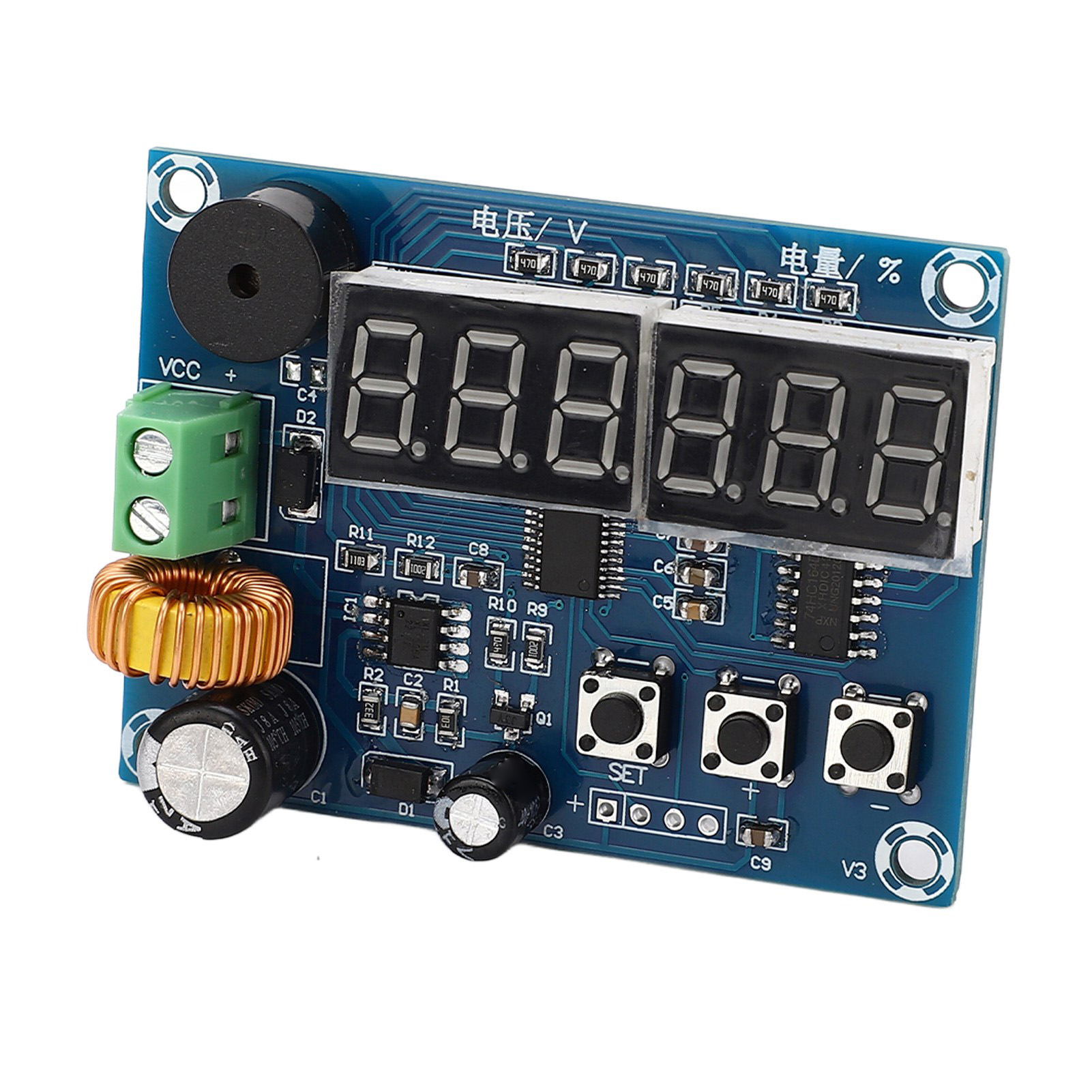 Leistungsanzeigemodul, Programmierbares Restspannungs-prozentanzeigemodul, Dc 7–80 V