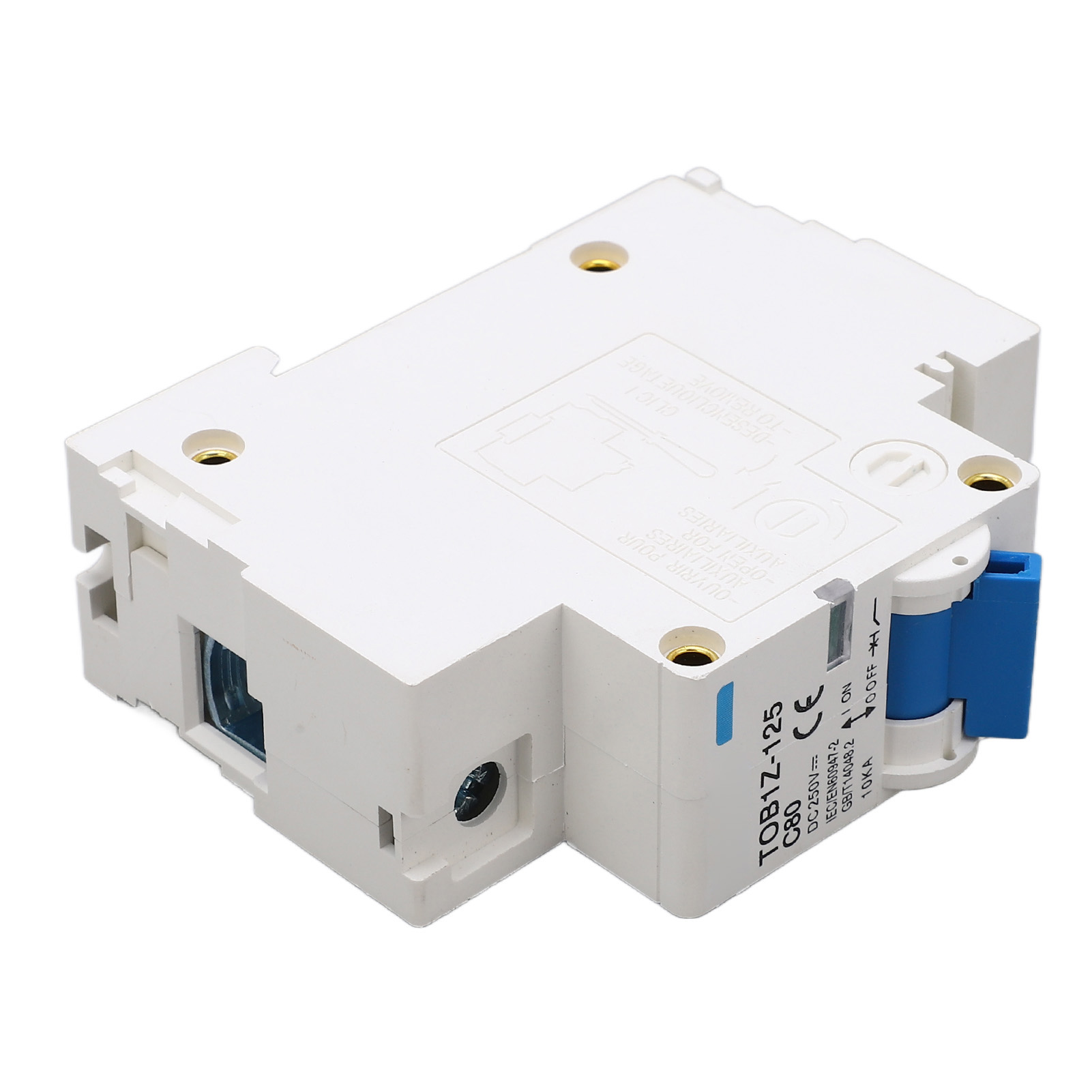 1p Mini-gleichstrom-leistungsschalter Pa66 10 Ka Abschaltvermögen, Stabiler Kleiner Leistungsschalter Für Solar-pv-systeme, Dc 250 V, 80 A
