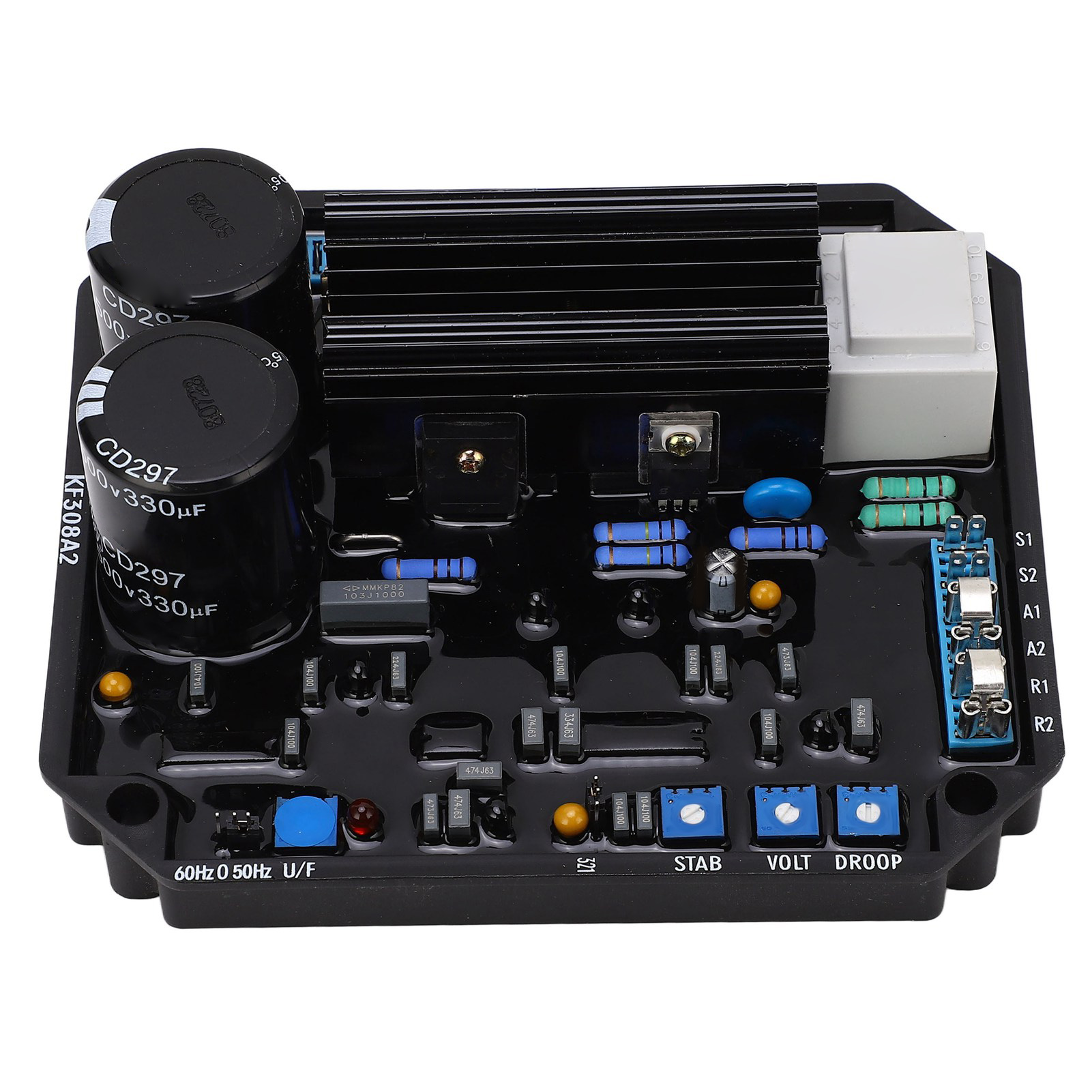 Automatischer Spannungsregler Mit Überspannungs- Und Niedrigdrehzahlschutz (avr-platine) Für Bürstenlose Bootsgeneratoren (230–400 V Ac).