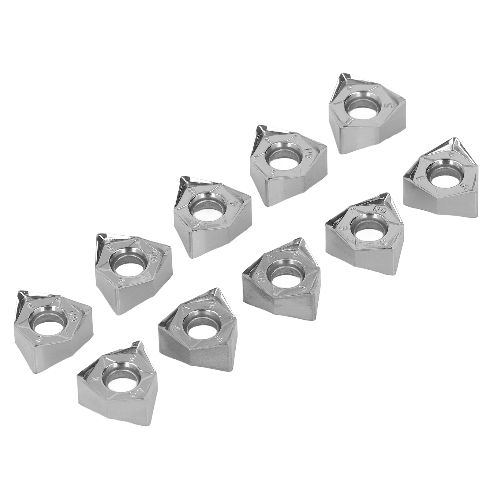 10 Stück Wendeschneidplatten Aus Aluminiumlegierung, Indexierbare Fräseinsätze, Cnc-drehmaschinen-schneidwerkzeug