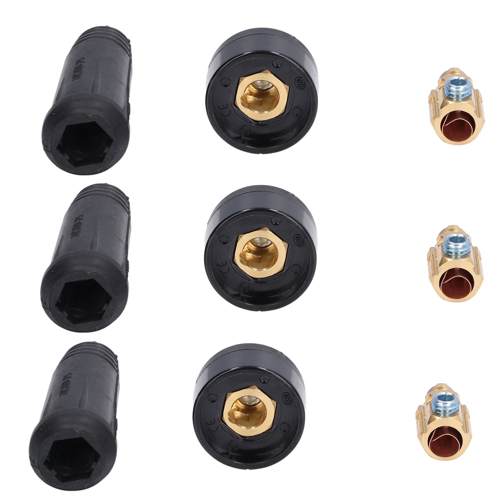 10er-set Wig-schweißkabel-anschlussstecker, Schnellkupplungsadapter 10-25 (eu-ausführung)