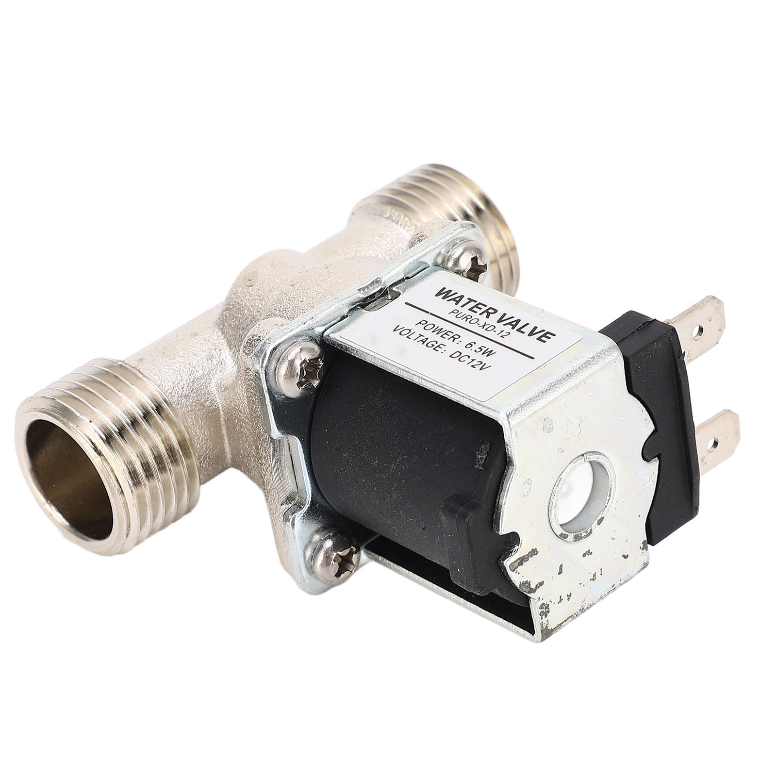 G1/2 Magnetventil Einlass Auslass Wasserbrunnen Elektromagnetisches Ventil Dc12v Normalerweise Geschlossen