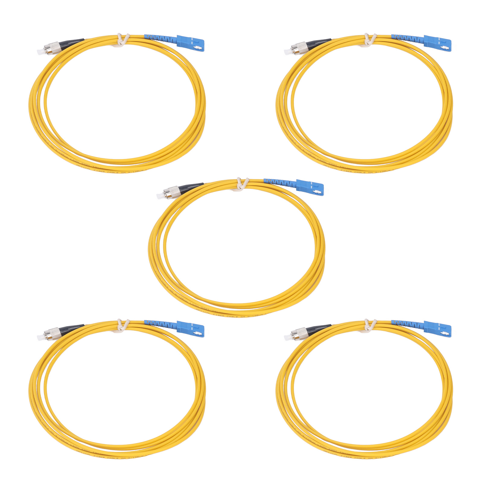 5 Stück Glasfaser-internet-patchkabel-verlängerungskabel In Carrier-qualität, Raucharm, Halogenfrei, Lszh-außenmantel