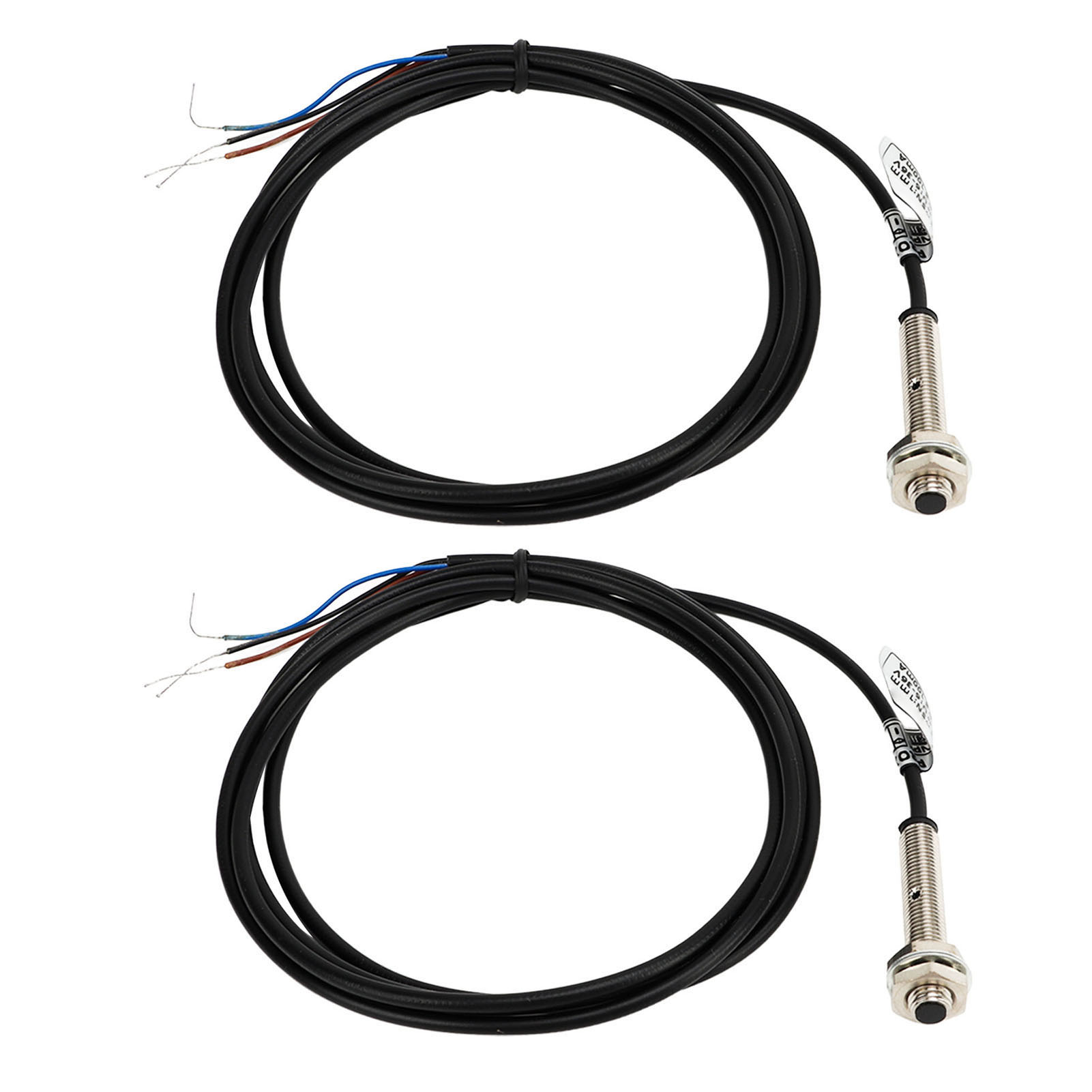 2er-set Näherungssensor-schalter, Wasserdicht, Npn, Dc, 3-adrig, Normalerweise Offen (no), 6–36 V Dc, 1 Mm Abstand