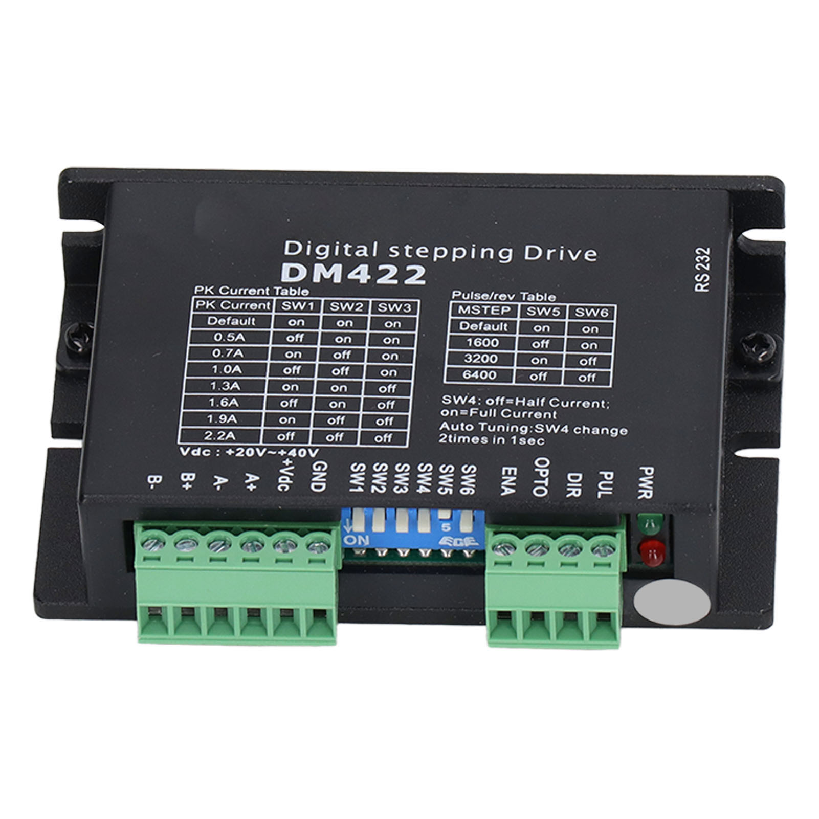 Digitaler Schrittmotortreiber Dm422 (dip-bauform), 2-phasig, 2,2 A, 20–40 V Dc