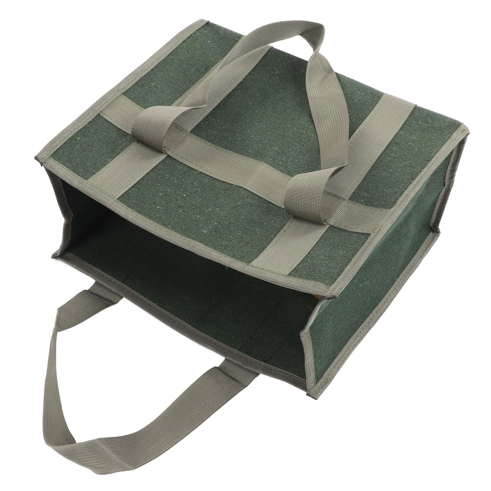 Werkzeugtasche Mit Breiter Öffnung, Olivgrünes Canvas, Großes Fassungsvermögen, Strapazierfähig, Wasserdicht, Zur Aufbewahrung Von Werkzeugen Für Elektriker, 35 X 29 X 17 Cm / 13,8 X 11,4 X 6,7 Zoll