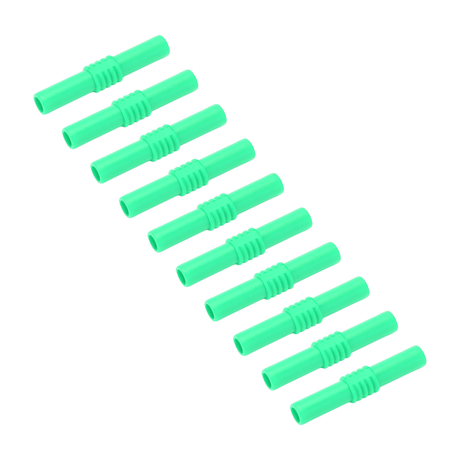 10 Stück 4 Mm Isolierte Bananenstecker-verlängerungsstecker (buchse Auf Buchse) Für Elektronische Geräte, Grün
