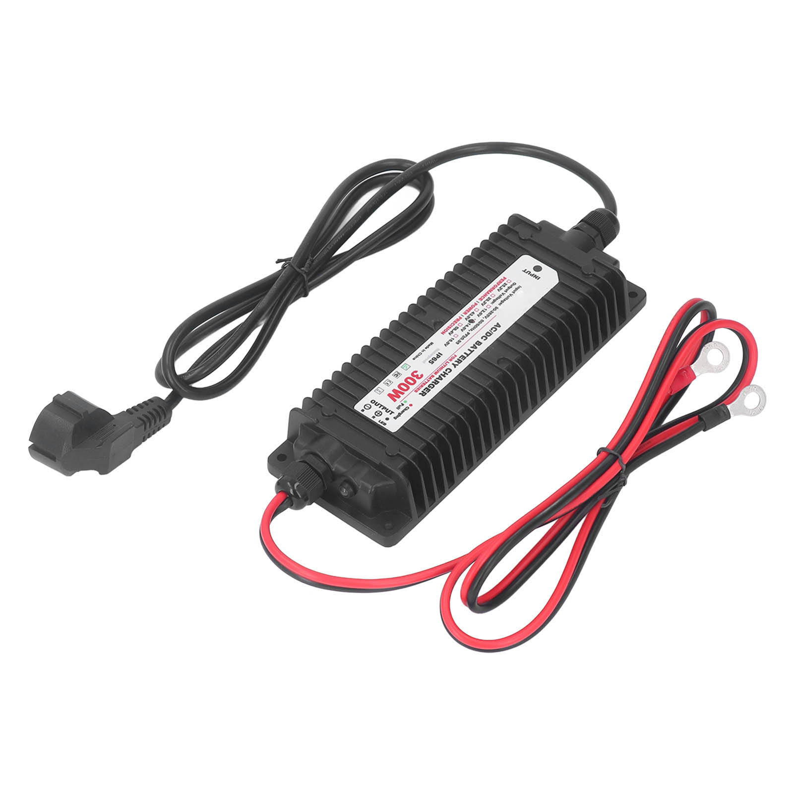 Lithium-eisenphosphat-akkuladegerät Ip65 Wasserdicht Mit Led-anzeige, Limn2o4-akkuladegerät, Eingang 90–265 V Ac, Eu-stecker