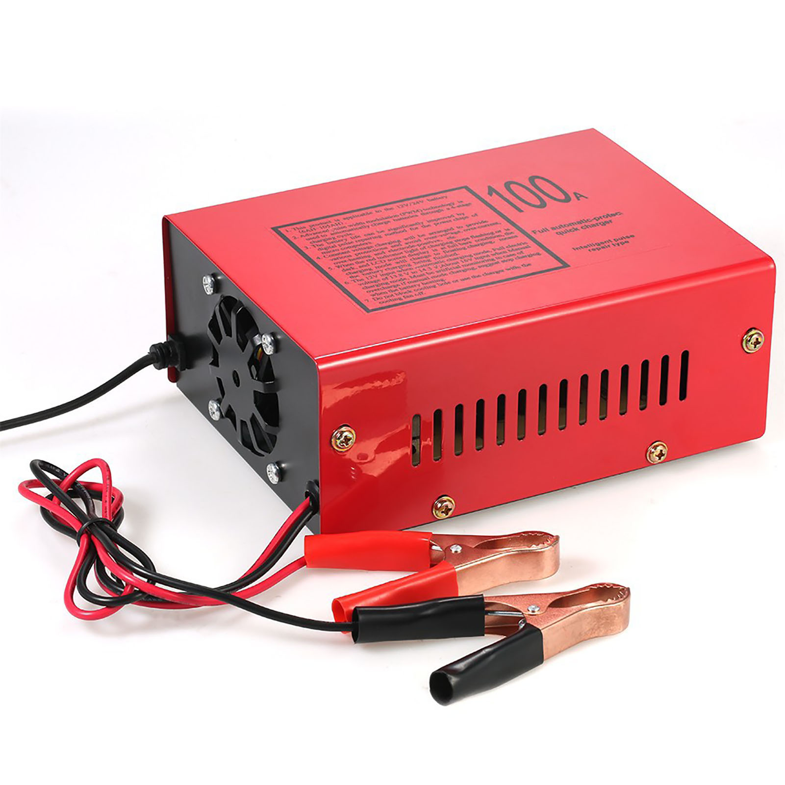 Intelligentes 6v/12v Kfz-ladegerät Mit Kabelklemmen, Intelligentes Batterieladegerät Für Auto Und Motorrad
