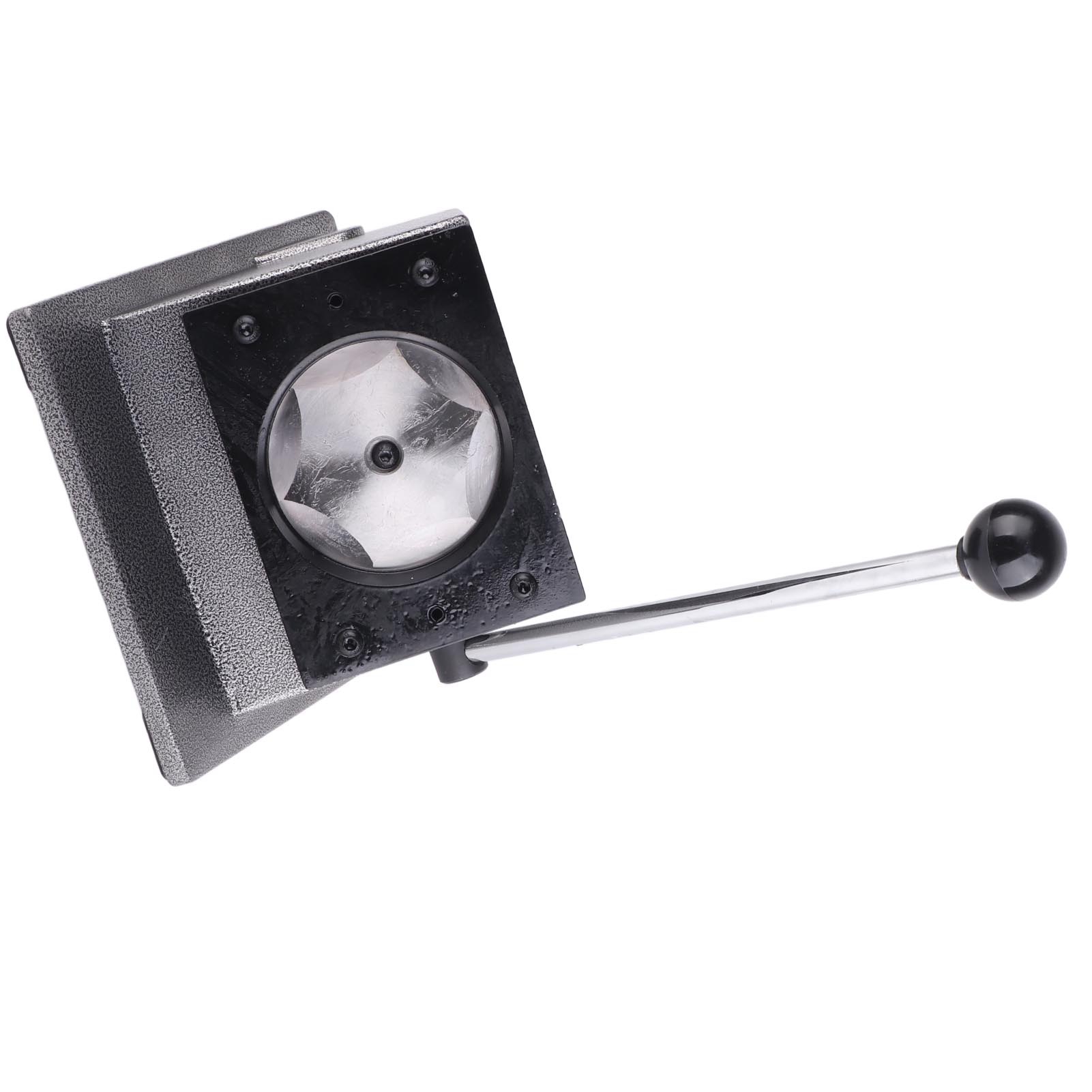 Runder Stanzapparat Für Abzeichen, Edelstahl, 75 Mm / 3 Zoll, Geeignet Für Papier, Leder, Pvc Und Karten