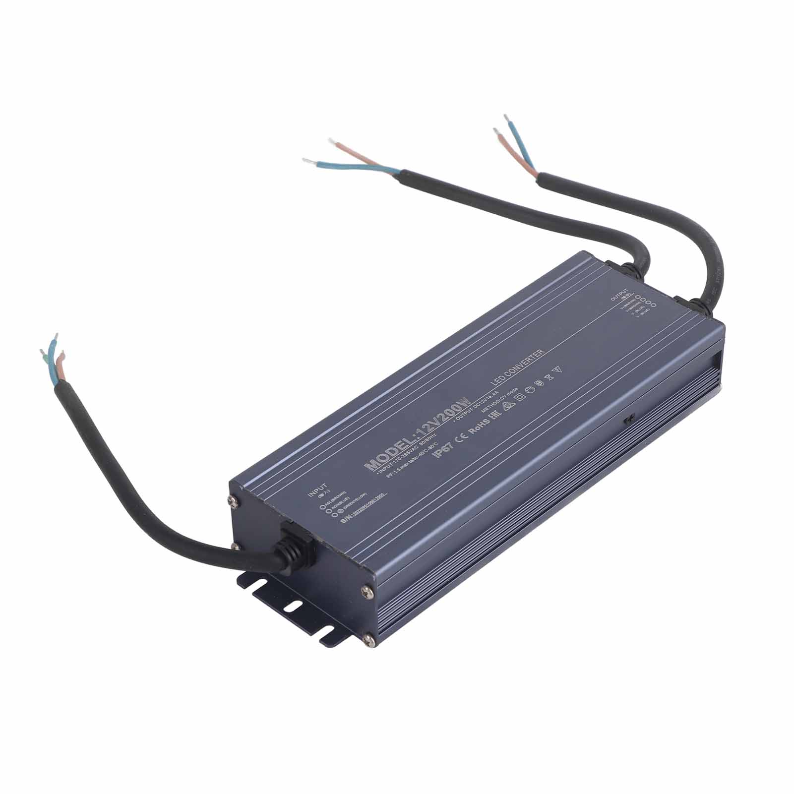 Wasserdichtes Netzteil Ip67 Led-netzteil Treiber Beleuchtungstransformator 200w Ac170‐265v12v 16,6a