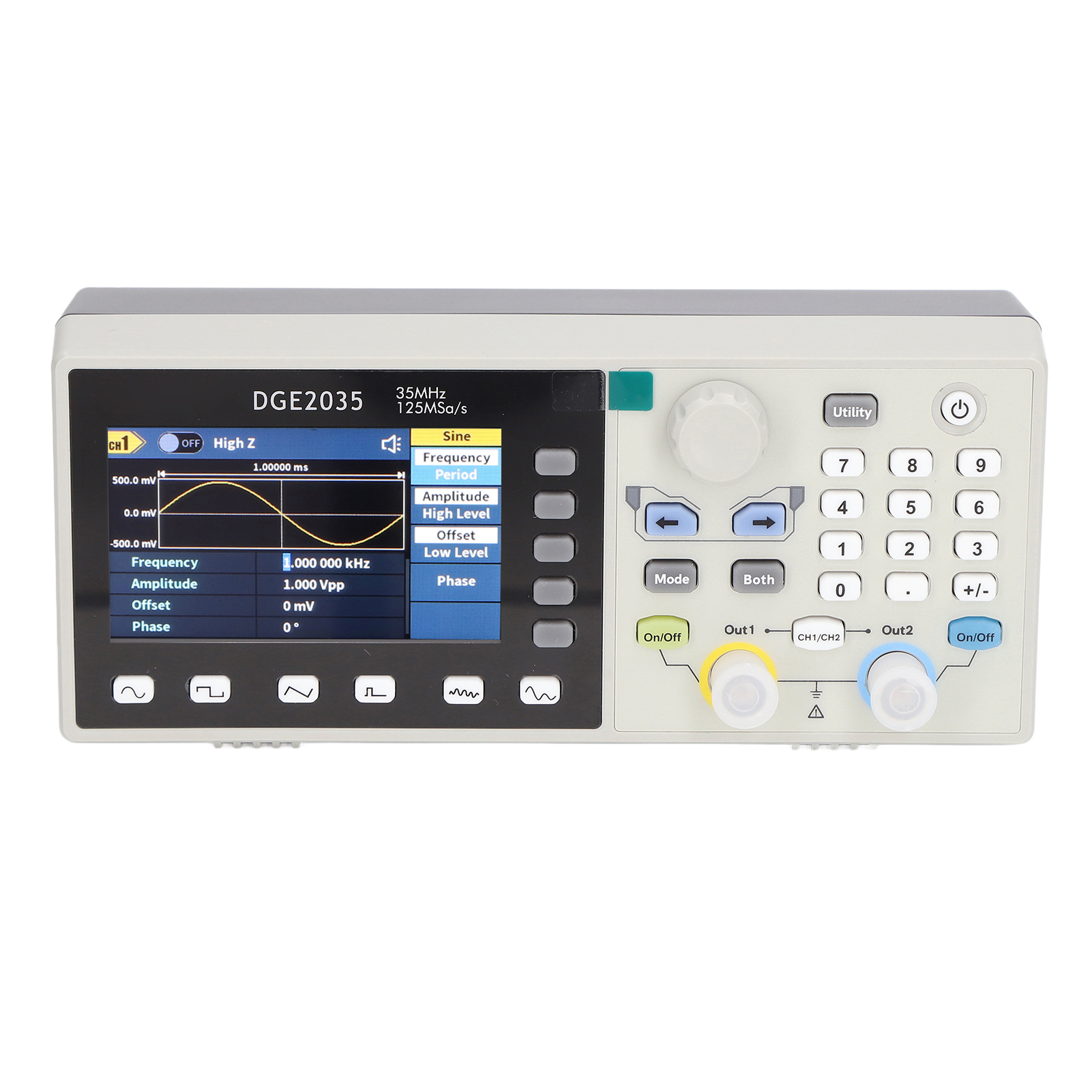 Zweikanaliger Funktionsgenerator Für Beliebige Signalformen, 14-bit-frequenzmesser, Ac 100–240 V, Eu-stecker