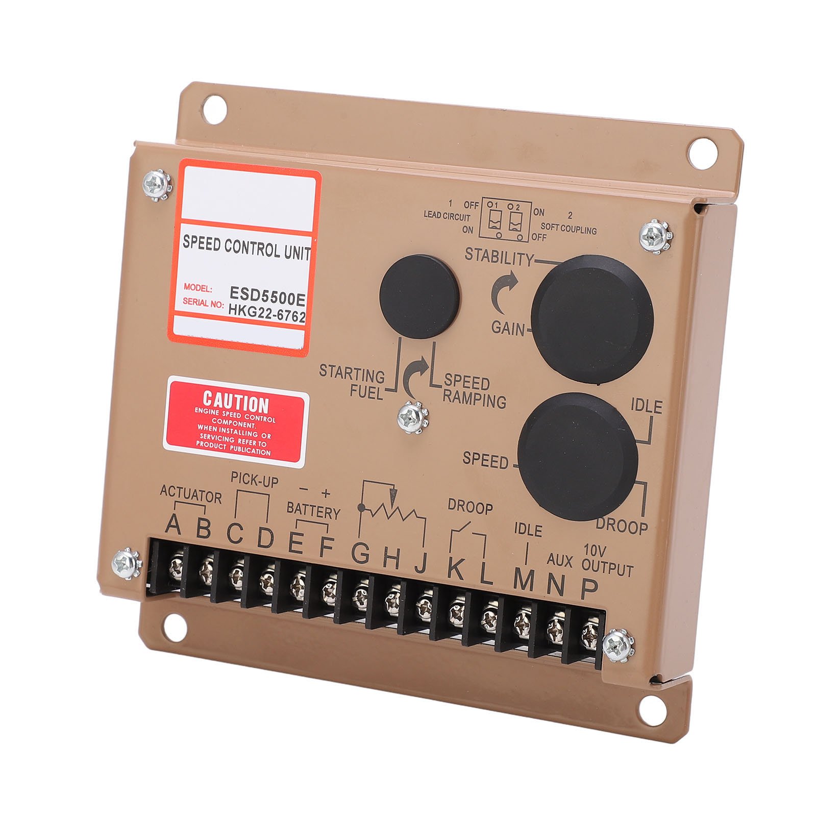 Esd5500e Elektronischer Drehzahlregler Für Dieselgeneratoren, Leerlaufdrehzahlregelung Mit Sanftanlauf, 12 V/24 V Dc