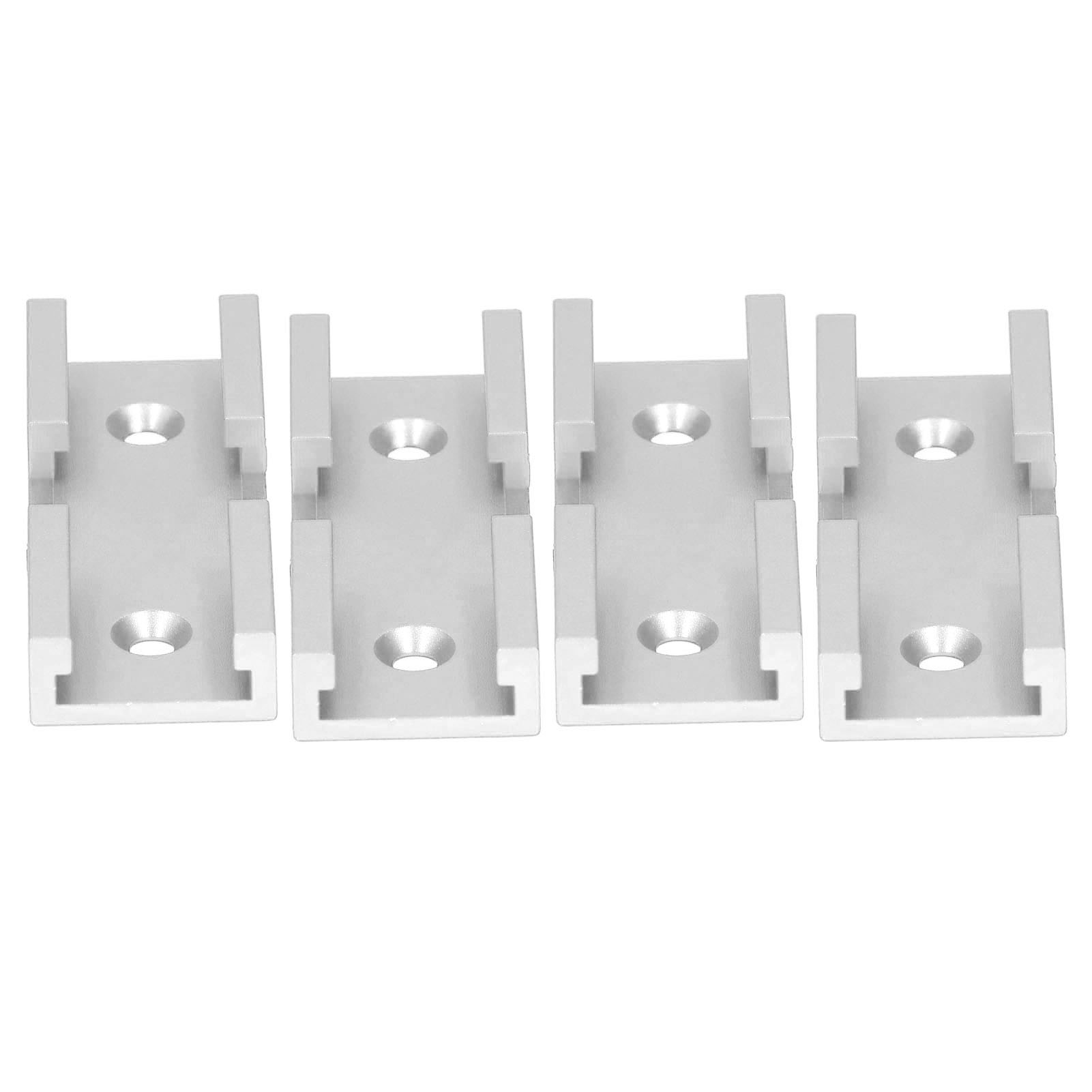 4 Stück T-schienen-kreuzverbinder Aus Aluminiumlegierung Für Die Holzbearbeitung, Silberfarben