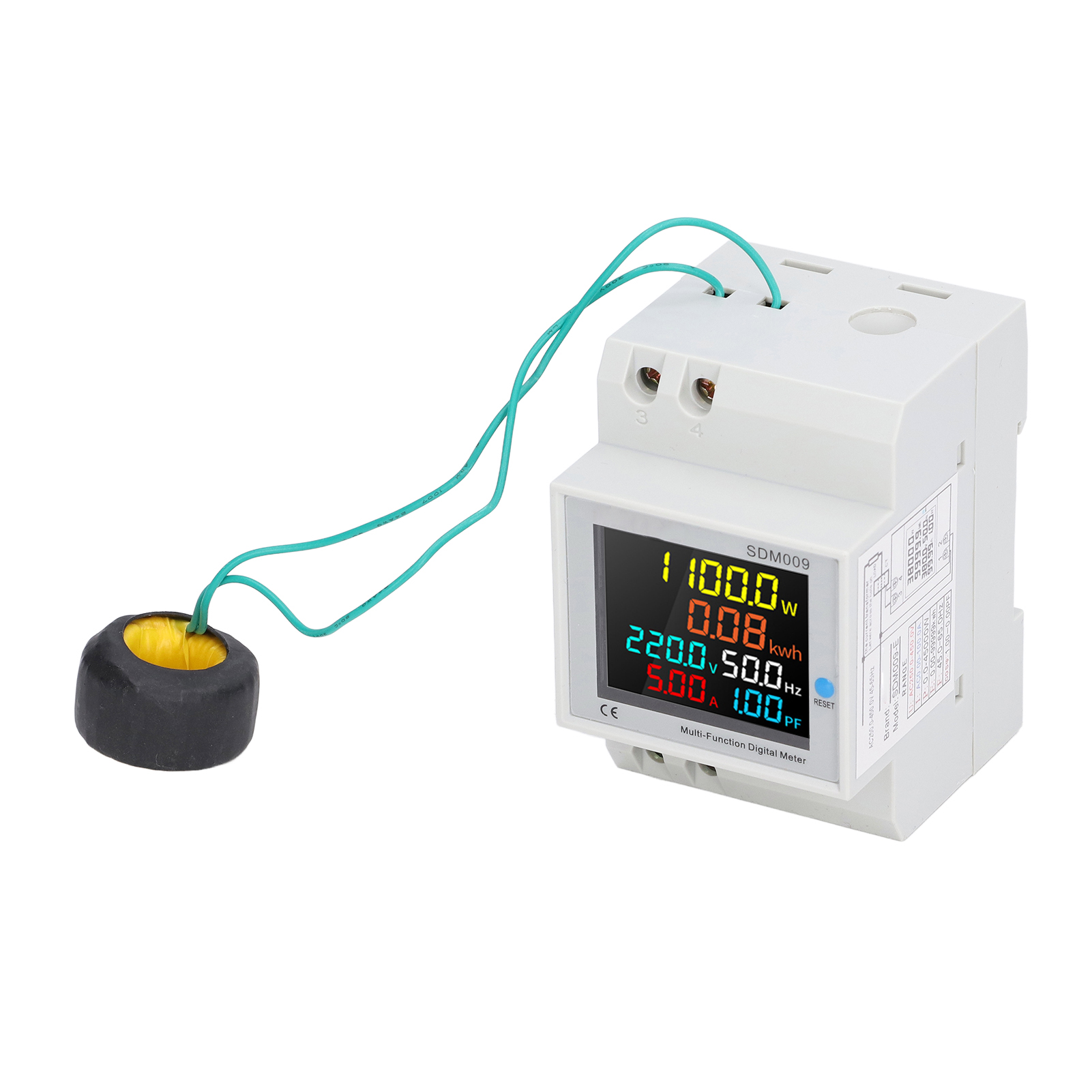 Einphasen-energiezähler, Schienenfrequenz-leistungsfaktormesser, Multifunktionales Messgerät, Ac 250–450 V