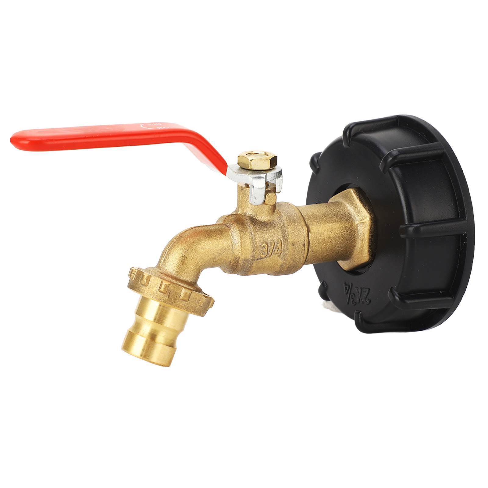 Ibc-container-adapter, 3/4-zoll-messing-containeranschluss Mit Grobgewinde, Passend Für 275–330-gallonen-wassertanks Und Gartenschläuche
