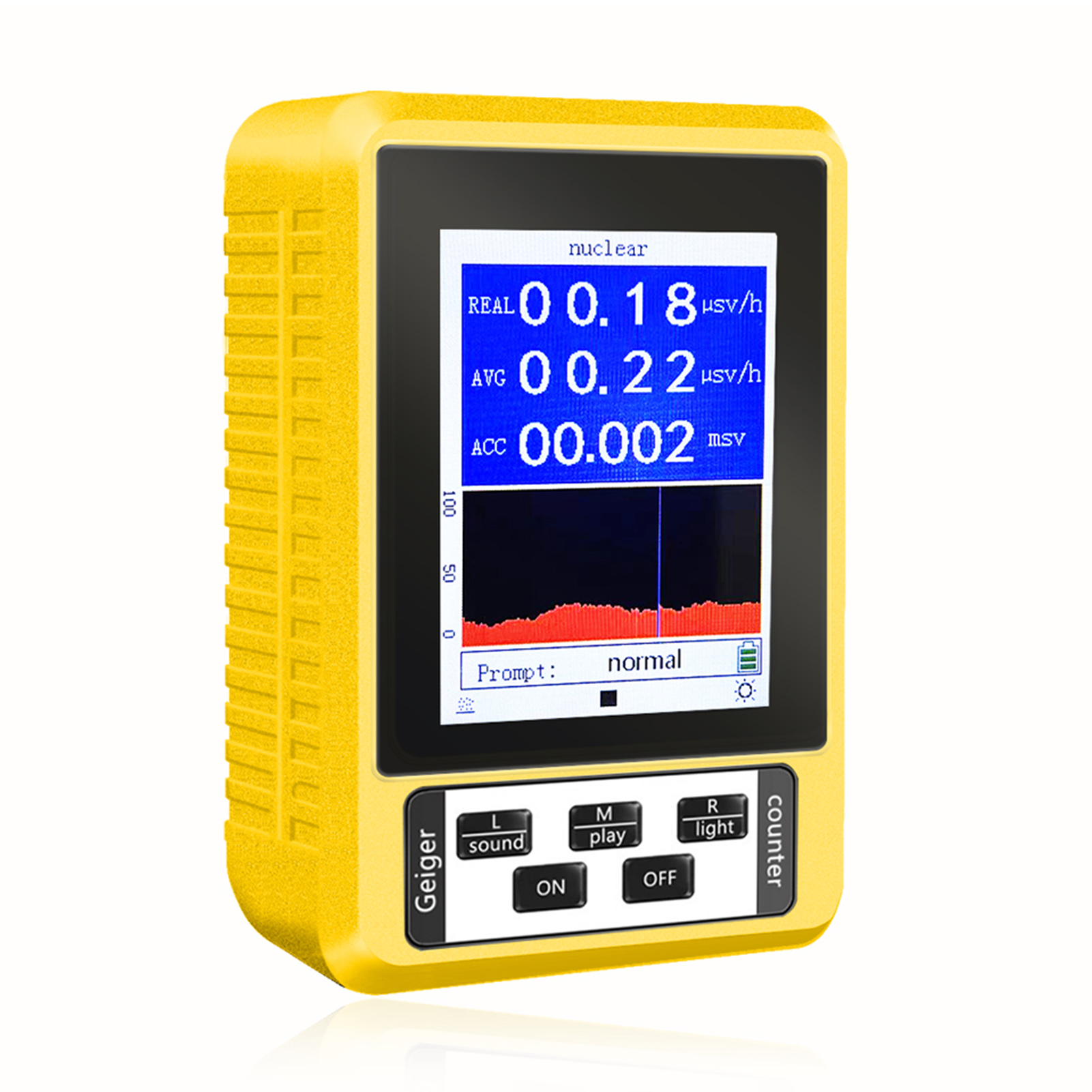 Detektor Für Nukleare Elektromagnetische Strahlung Gm-detektionstechnologie Lcd-geigerzähler Für Röntgen-, Β- Und Γ-strahlung
