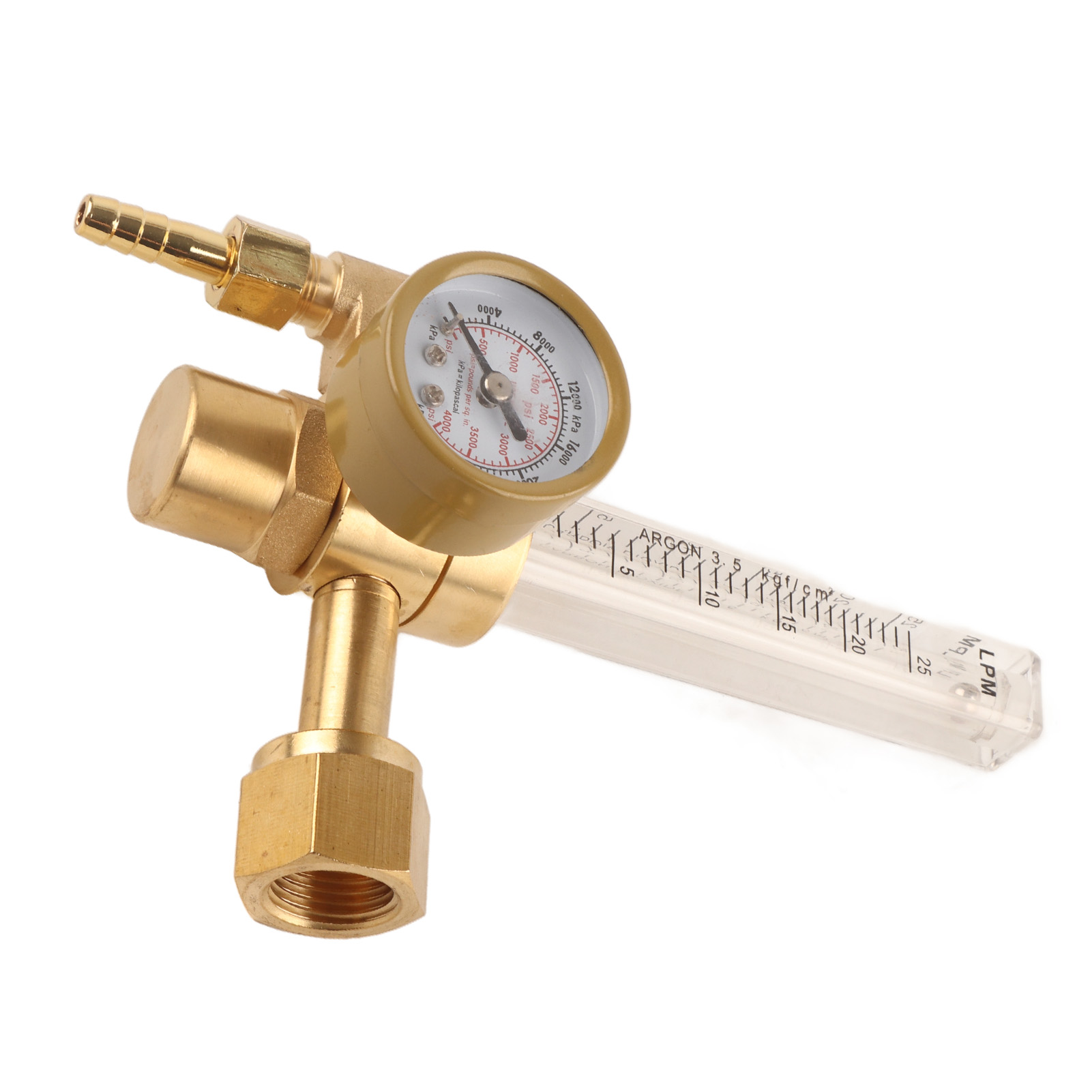 Argon-druckminderer Mit Manueller Einstellung, Schweißgas-durchflussmesser Und Manometer