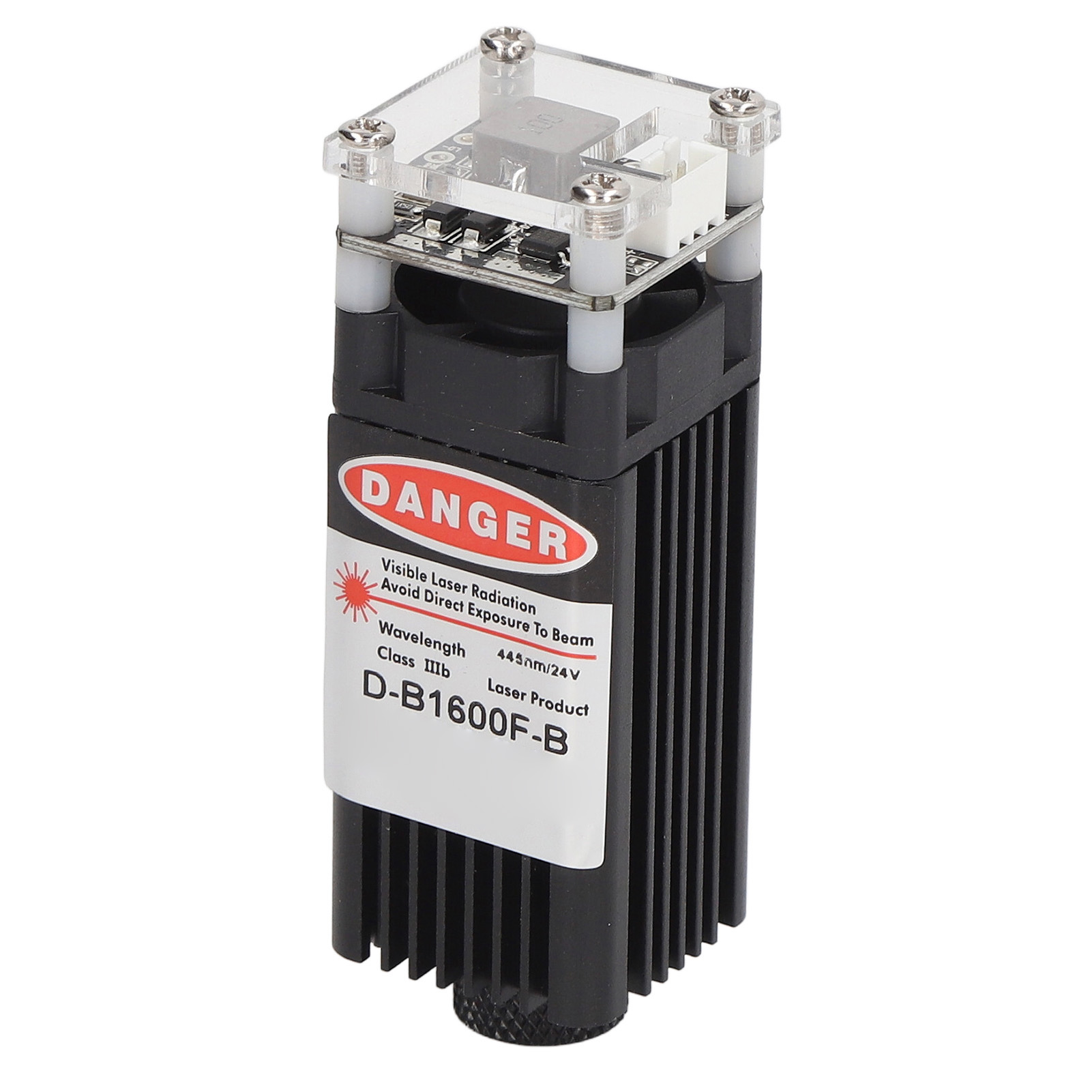 Dc24v 445nm 1,6w 3d-drucklaserkopf Aus Aluminiumlegierung Mit Kühlventilator