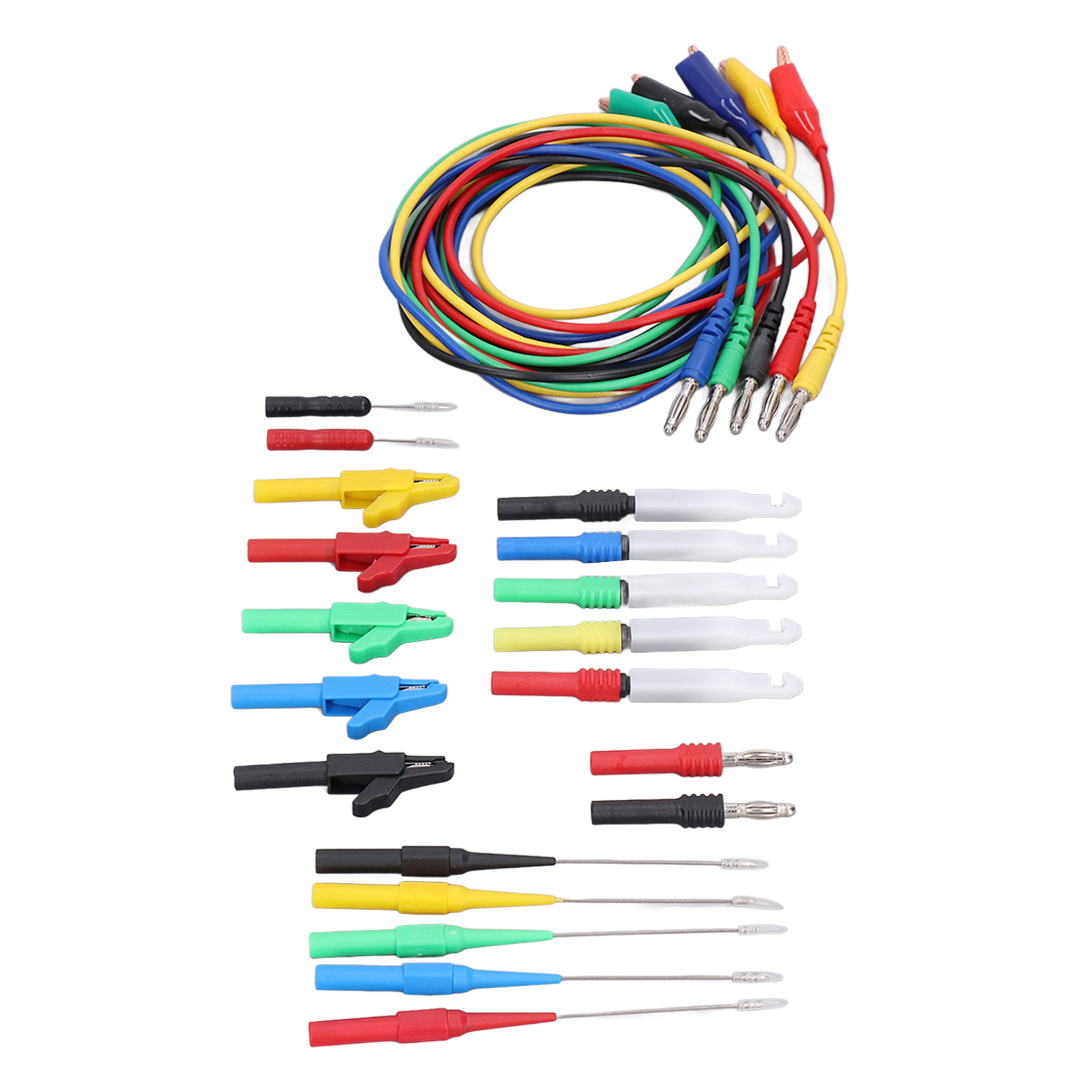 Bananenstecker-messleitungen-set – Gute Leitfähigkeit – Schnelle Und Präzise Messwerte – Professionelles Elektronik-testset Für Haushalt Und Industrie