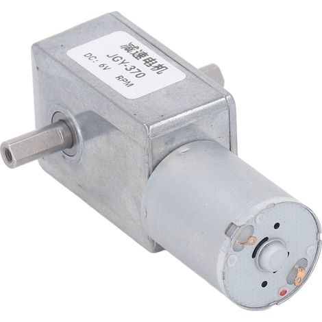 Doppelwellen-gleichstrom-getriebemotor 25 Kg·cm, 12 Mm, Selbsthemmend, Reversibel, Schneckengetriebemotor Für Backöfen Und Waschmaschinen, 6 V, 30 U/min