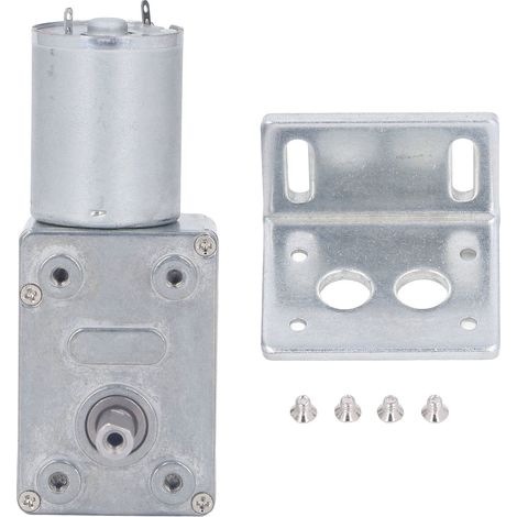 24-v-gleichstrom-getriebemotor, 12 Mm Einwellen-schneckengetriebemotor, 4 Bis 25 Kg·cm, Selbsthemmend, Reversibel, Mit Sockel, 10 U/min