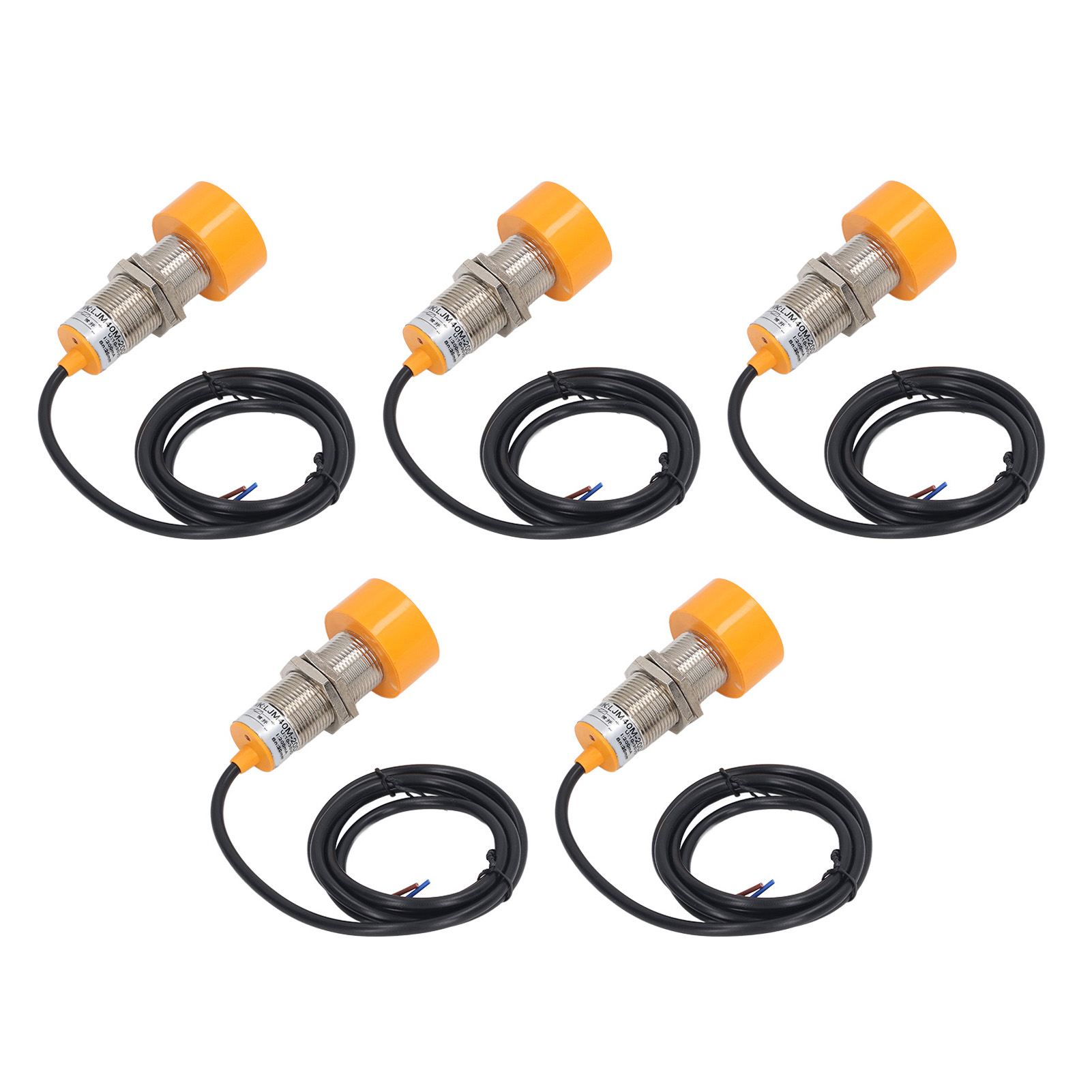 5 Stück Annäherungssensor Ip65, Nicht Eingebetteter Induktiver Näherungsschalter, 2-adrig, Normalerweise Offen, 10–30 V Dc