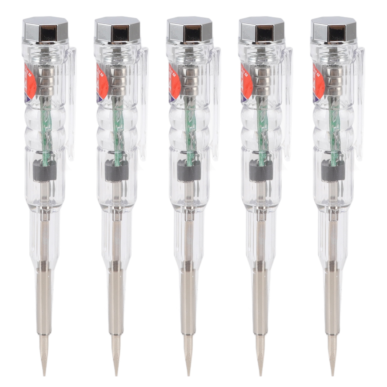 5er-pack Elektrische Prüfstifte, Multifunktional, Handlich Für Den Haushalt, Mit Farbiger Led-leuchte