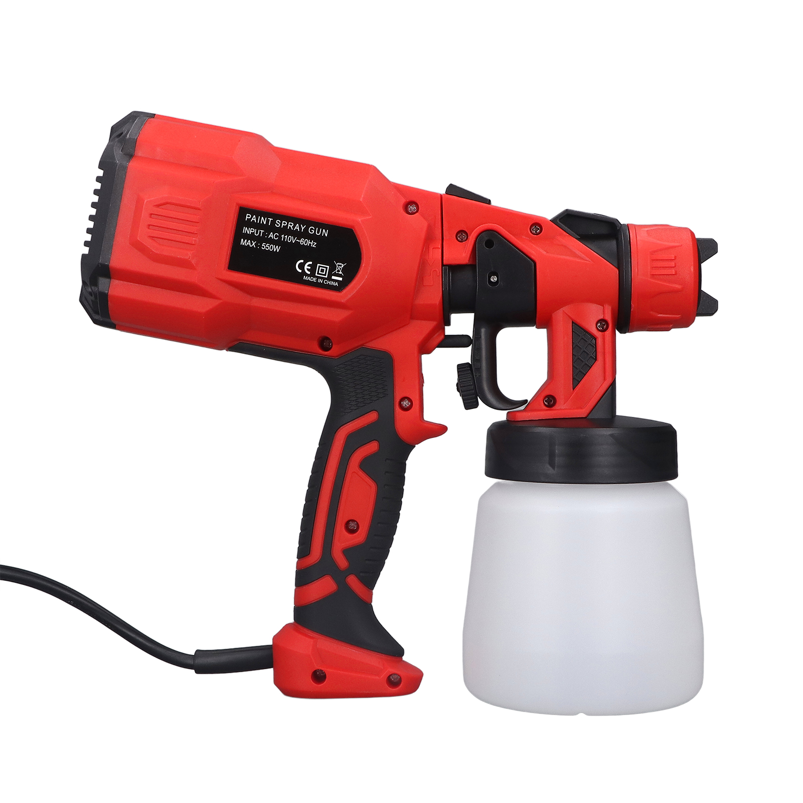 Farbspritzpistole Für Hausanstriche, Tragbar, Geteilt, Hochdruckzerstäubung Für Möbel Und Schränke, 550 W, 800 Ml, Eu-stecker, 220 V