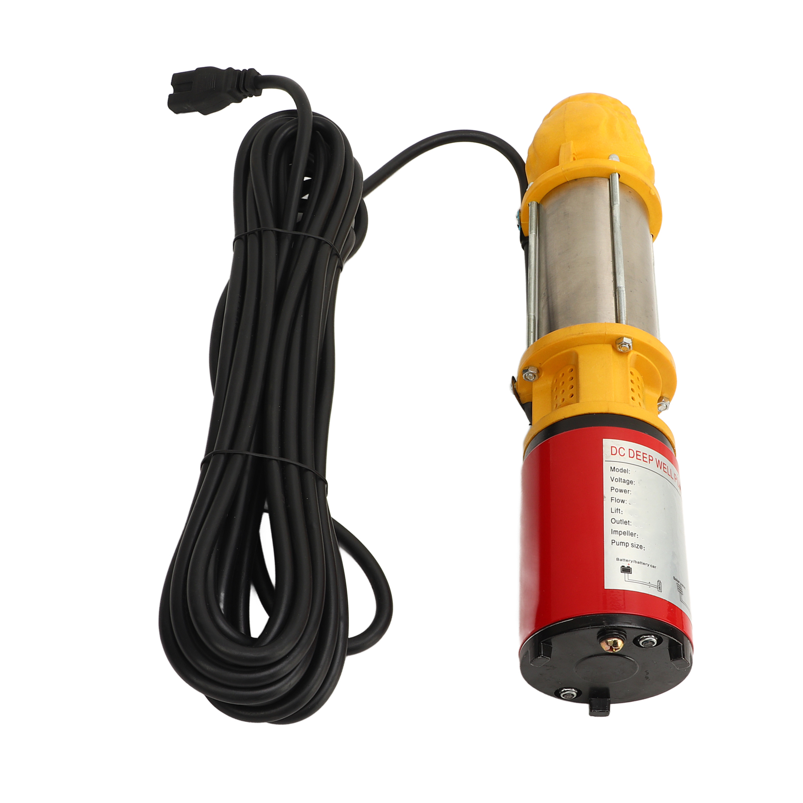 Dc60v 550w Tiefbrunnenpumpe Solar 6 M³/h 22 M Förderhöhe Edelstahl Bürstenlose Wasserpumpe Für Ländliche Familienbetriebe, Camping Und Fahrzeuge