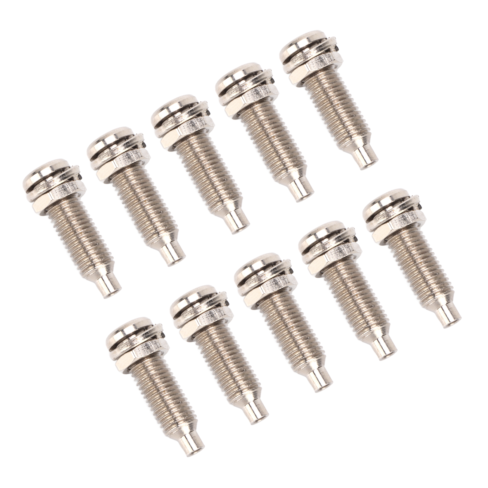 10 Stück 4-mm-anschlussklemmen, Vernickeltes Messing, M6-mutter, Bananenbuchsen Für Elektronik- Und Industrieanlagen