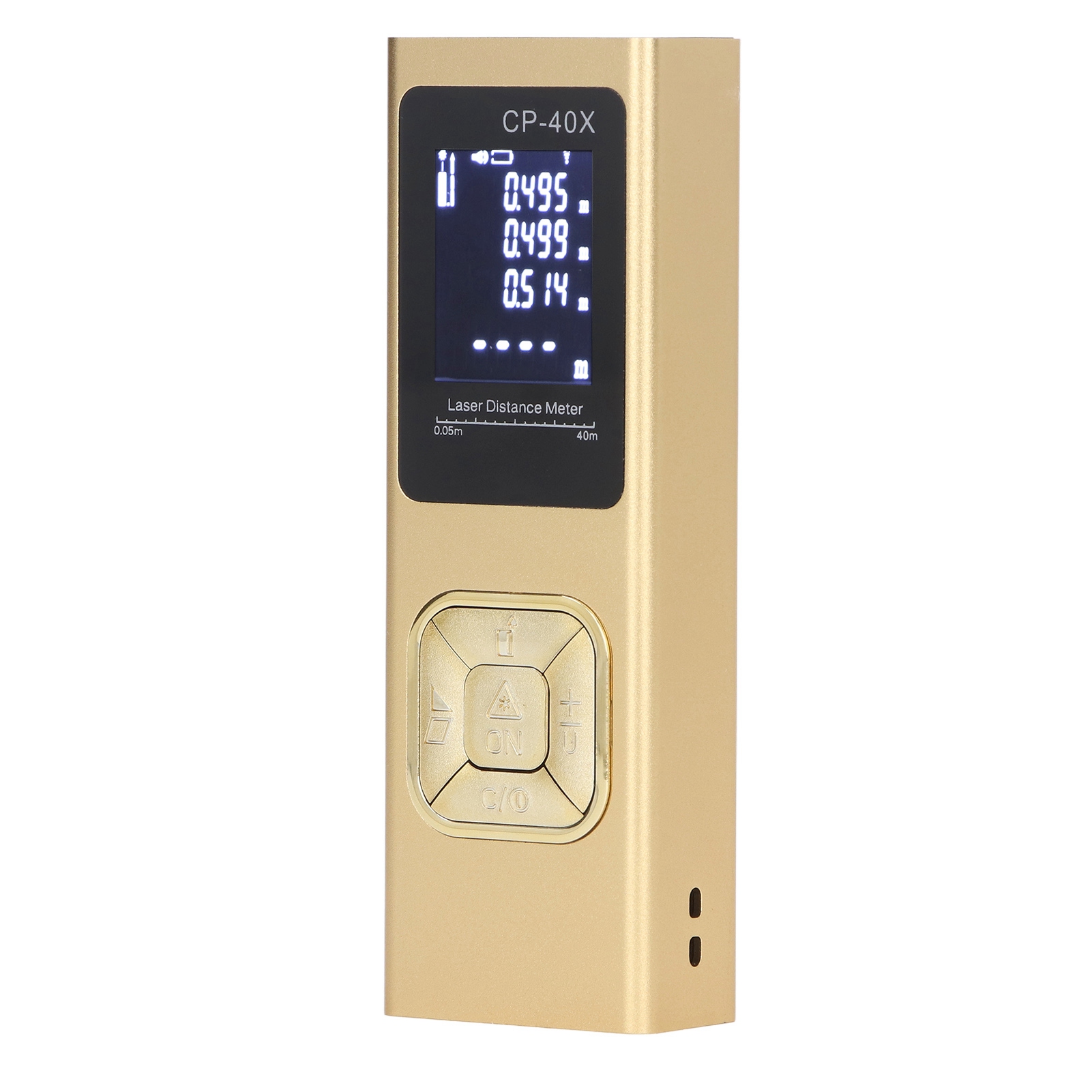 Digitales Laser-entfernungsmessgerät Mit Hoher Genauigkeit, Tragbar Und Mit Hintergrundbeleuchtetem Lcd-display (40 Meter).