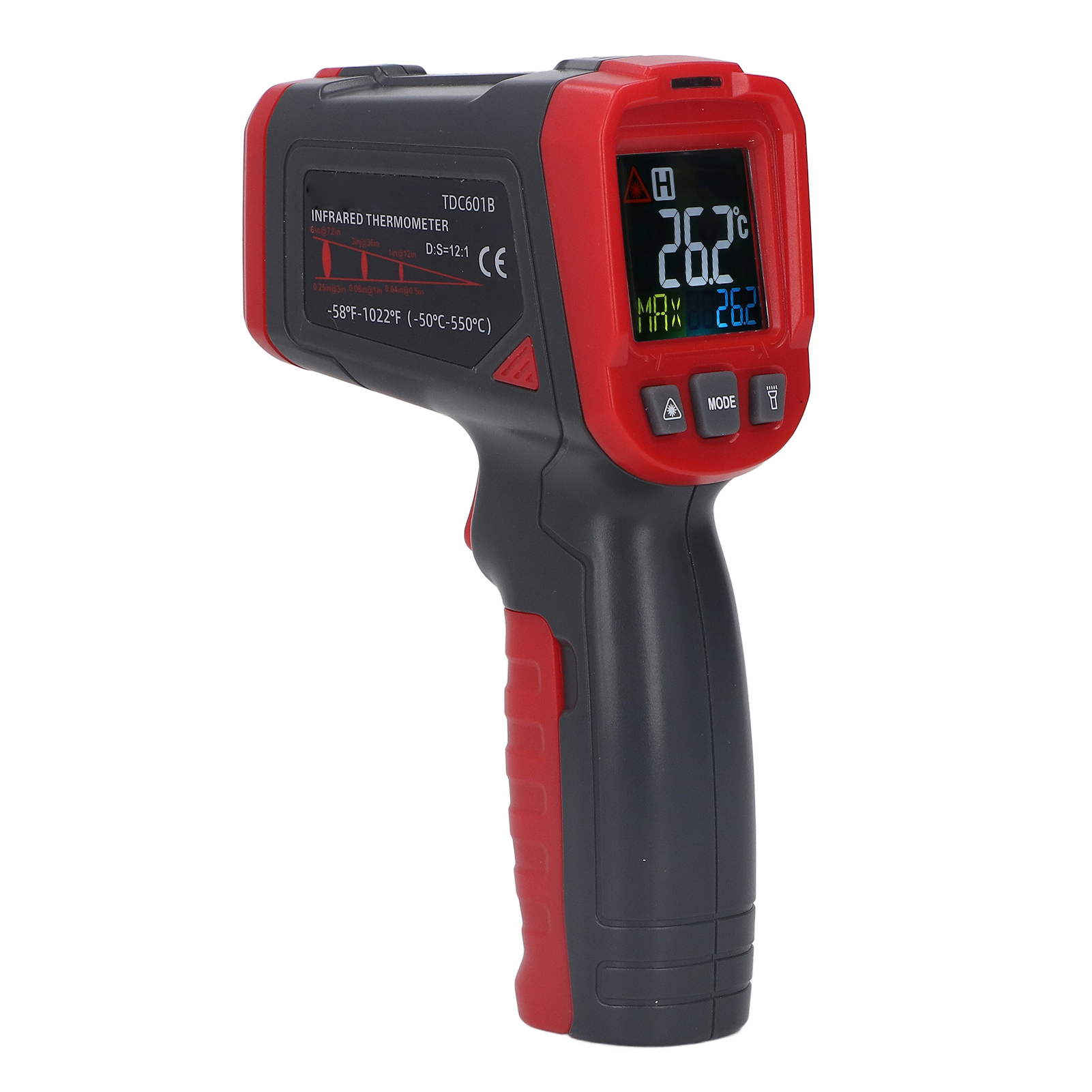 Handliches Infrarot-thermometer Mit Hoher Genauigkeit Und Farbbildschirm Zur Temperaturmessung An Industriellen Objekten
