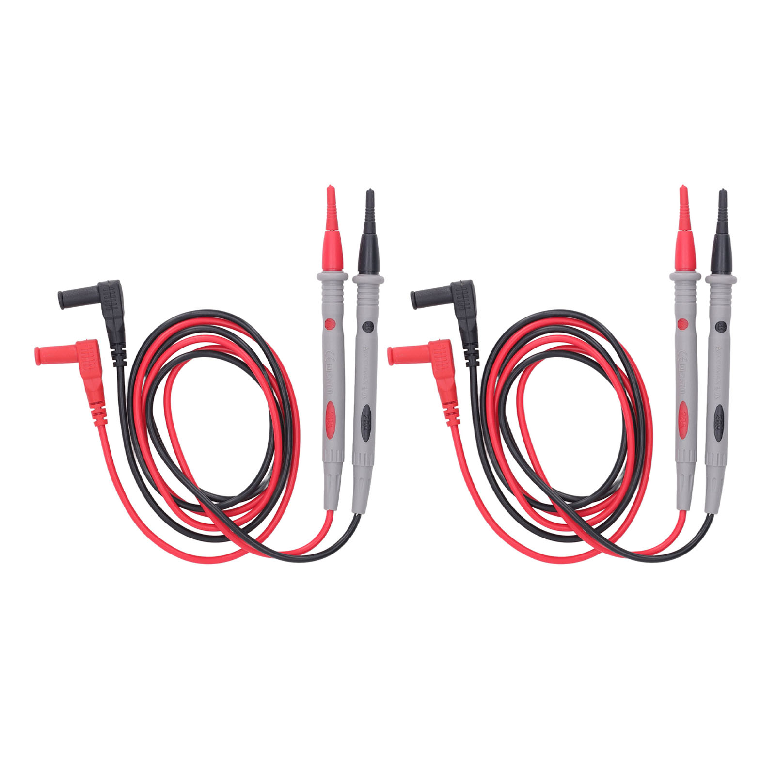 2 Sets Multimeter-messleitungen, Silikon-prüfspitzen, Elektrisches Prüfkabel-set, Universell 1000 V, 20 A