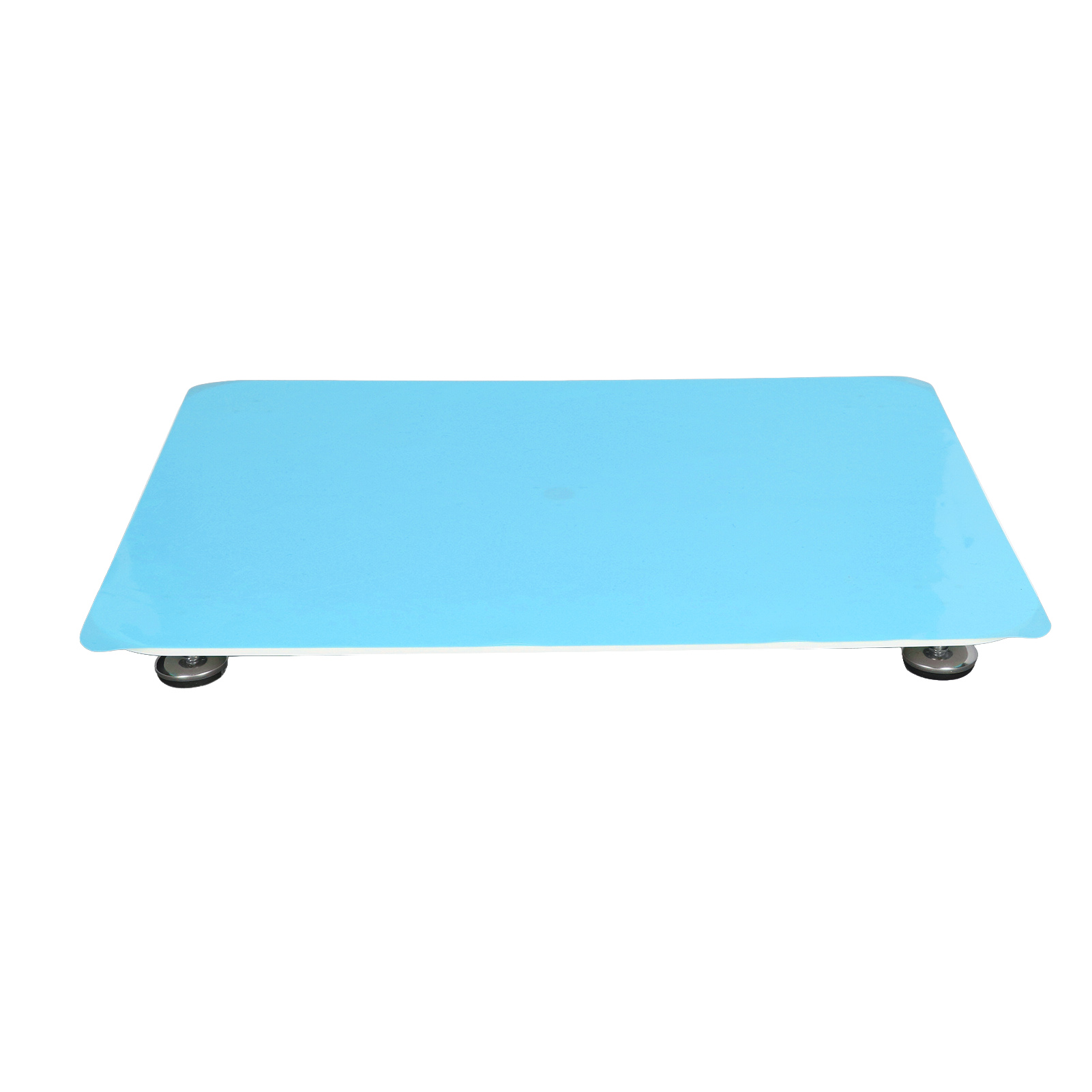 Verstellbarer Nivelliertisch Aus Acrylglas Mit Glatter Oberfläche Und Silikonauflage, 400 X 300 Mm, Blaue Auflage