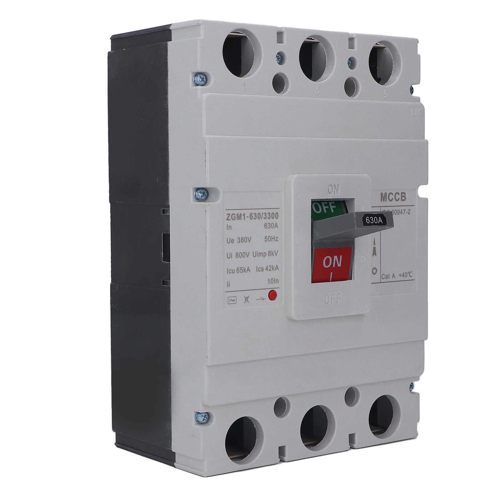 Leitungsschutzschalter Pc, Flammhemmend, Überlastschutz, 380 V Ac, 630 A, 3-polig