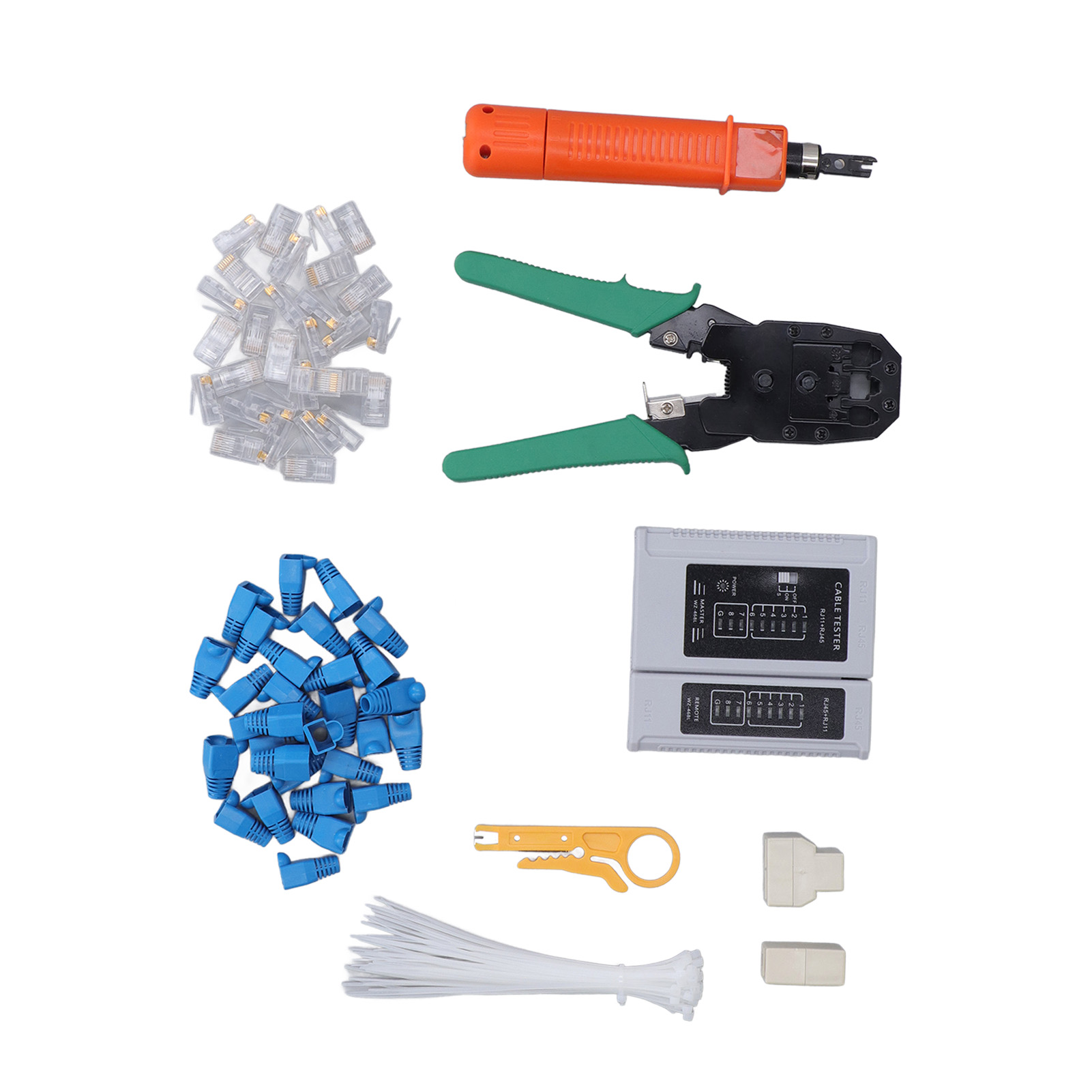Netzwerk-reparatur-werkzeugset Mit Rj-stecker-kabelzange, Rj45-kupplungszange Und Abisolierzange Für Cat5, Cat5e Und Cat6
