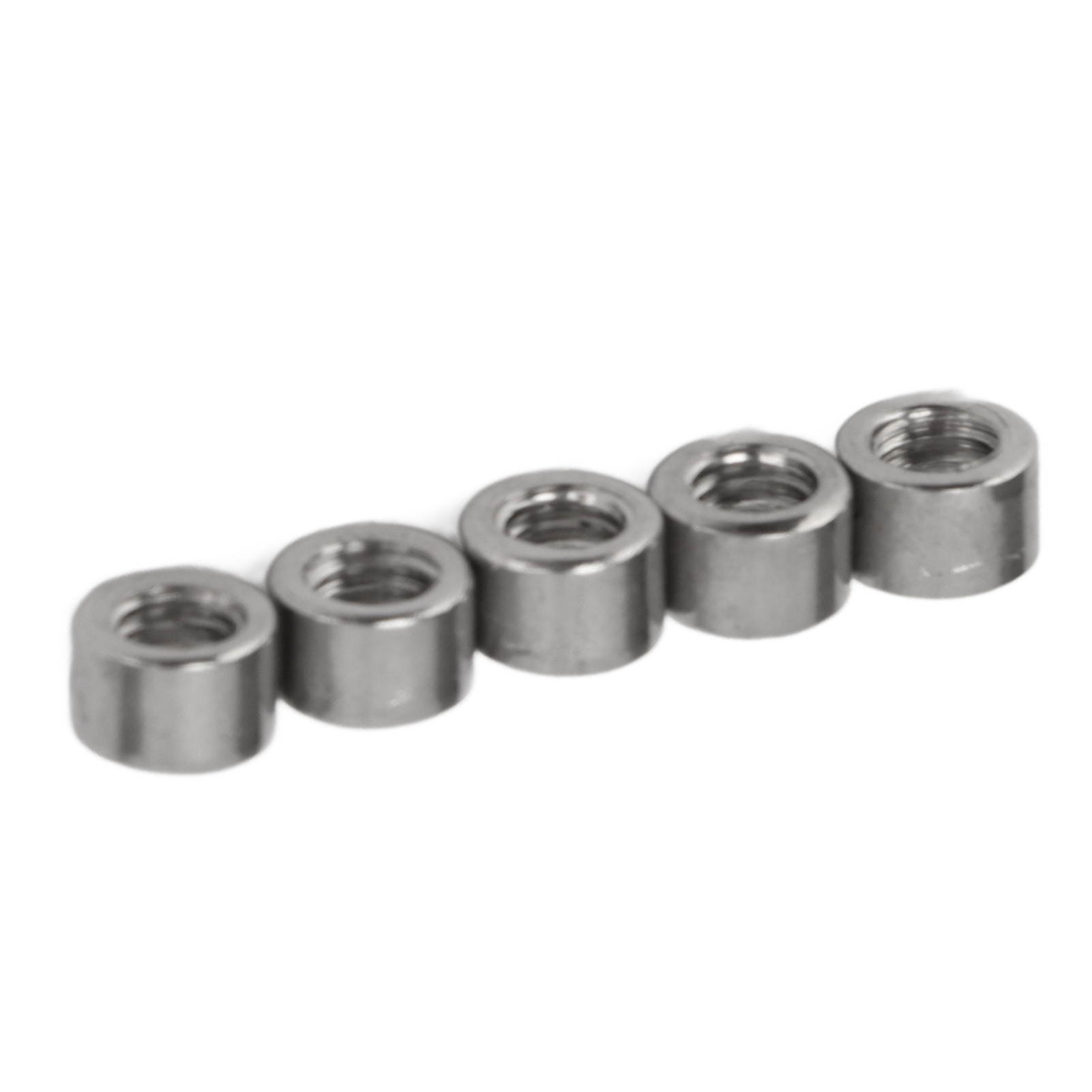50 Stück Runde Kupplungsmuttern M4x0,7, 4 Mm Länge, Edelstahl 304, Robuste Runde Verbindungsmuttern Für Wartungszwecke